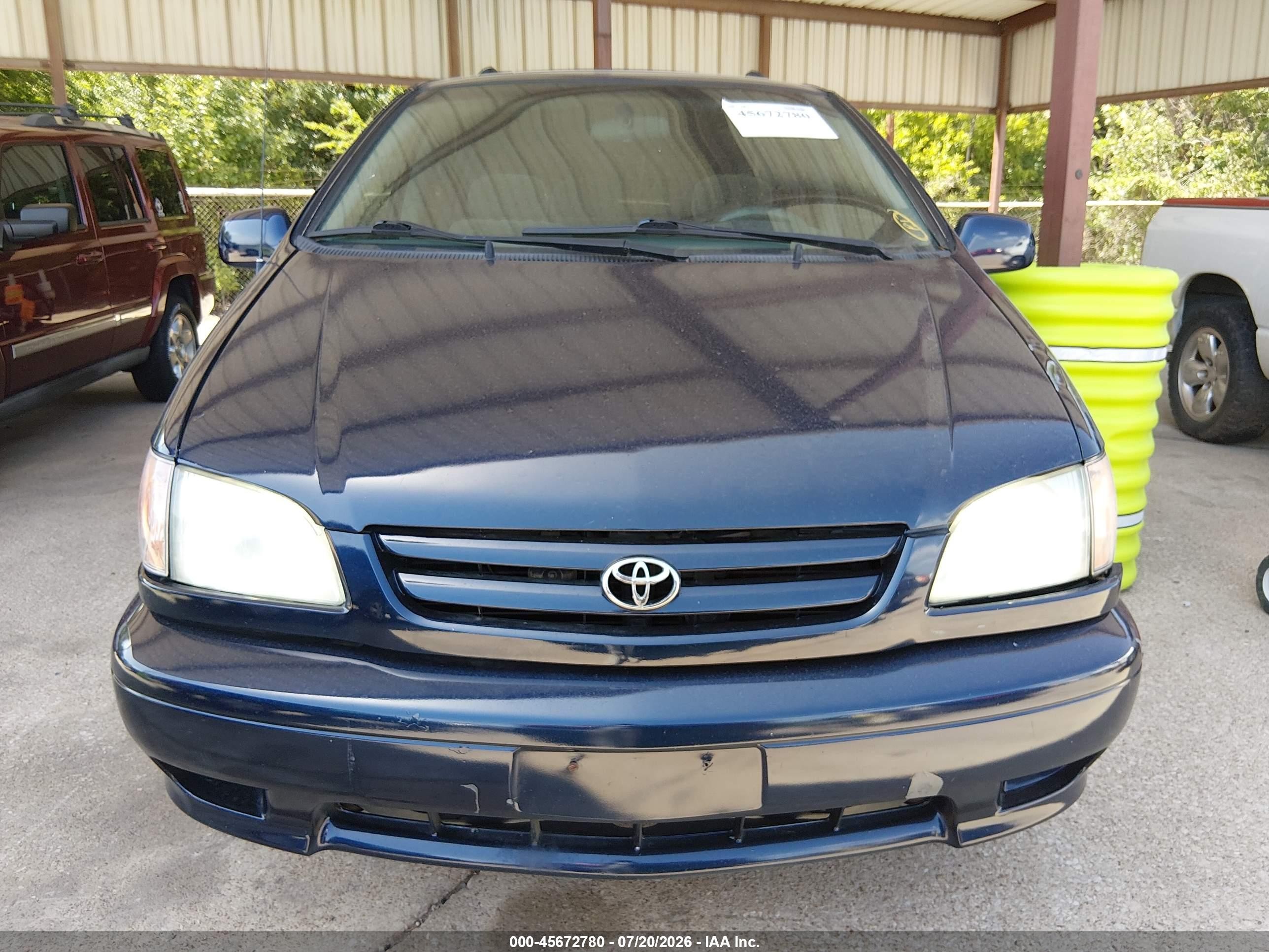 2002 Toyota Sienna Ce Navy vin: 4T3ZF19C22U491565