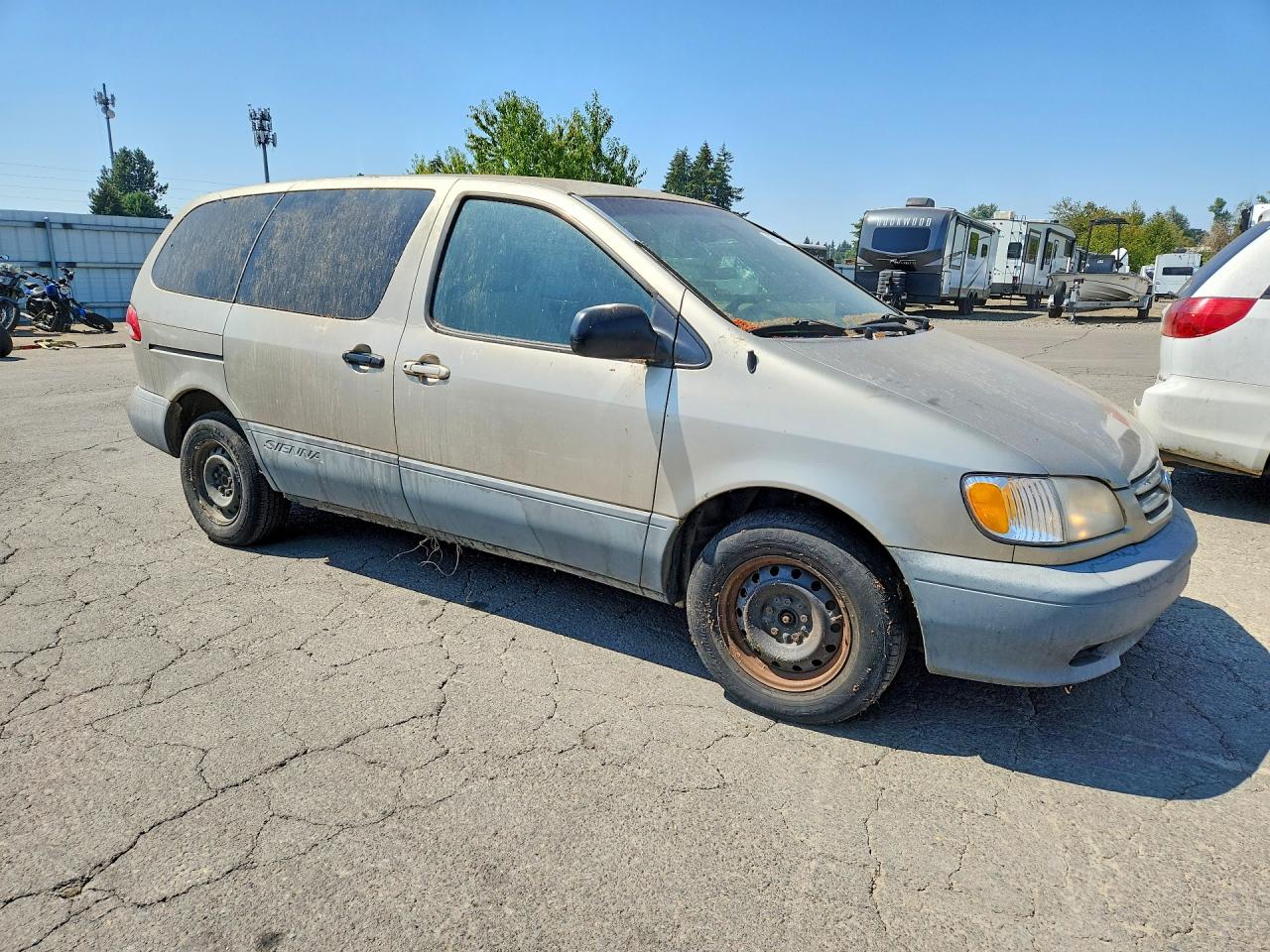 2001 Toyota Sienna Ce Beige vin: 4T3ZF19C31U328003
