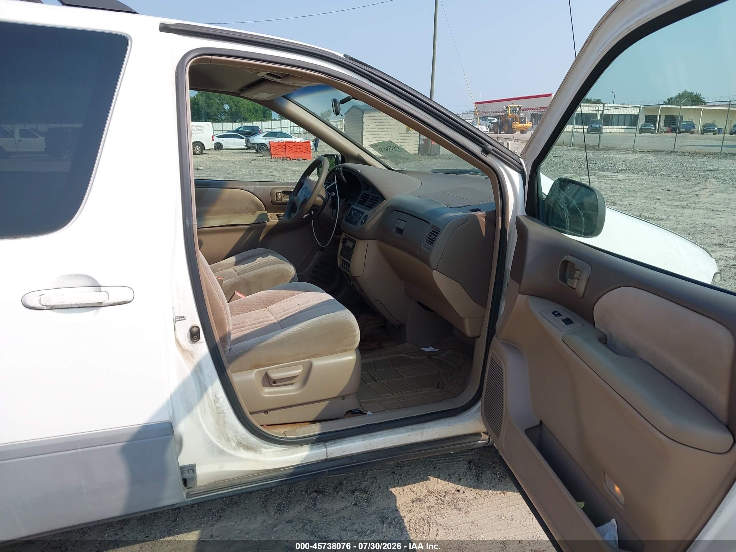 2002 Toyota Sienna Ce White vin: 4T3ZF19C32U492188