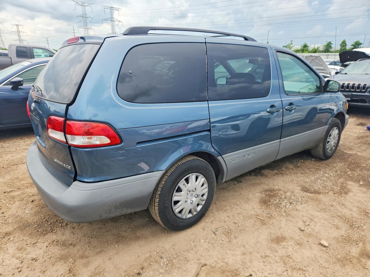 2002 Toyota Sienna Ce Teal vin: 4T3ZF19C32U506803