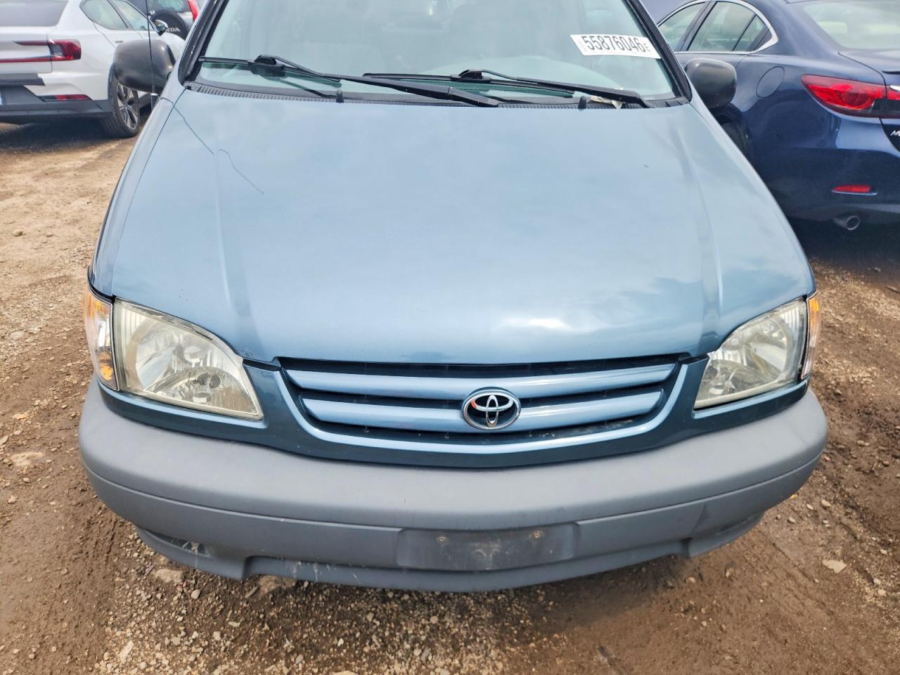 2002 Toyota Sienna Ce Teal vin: 4T3ZF19C32U506803