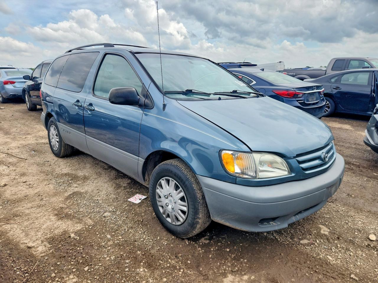 2002 Toyota Sienna Ce Teal vin: 4T3ZF19C32U506803