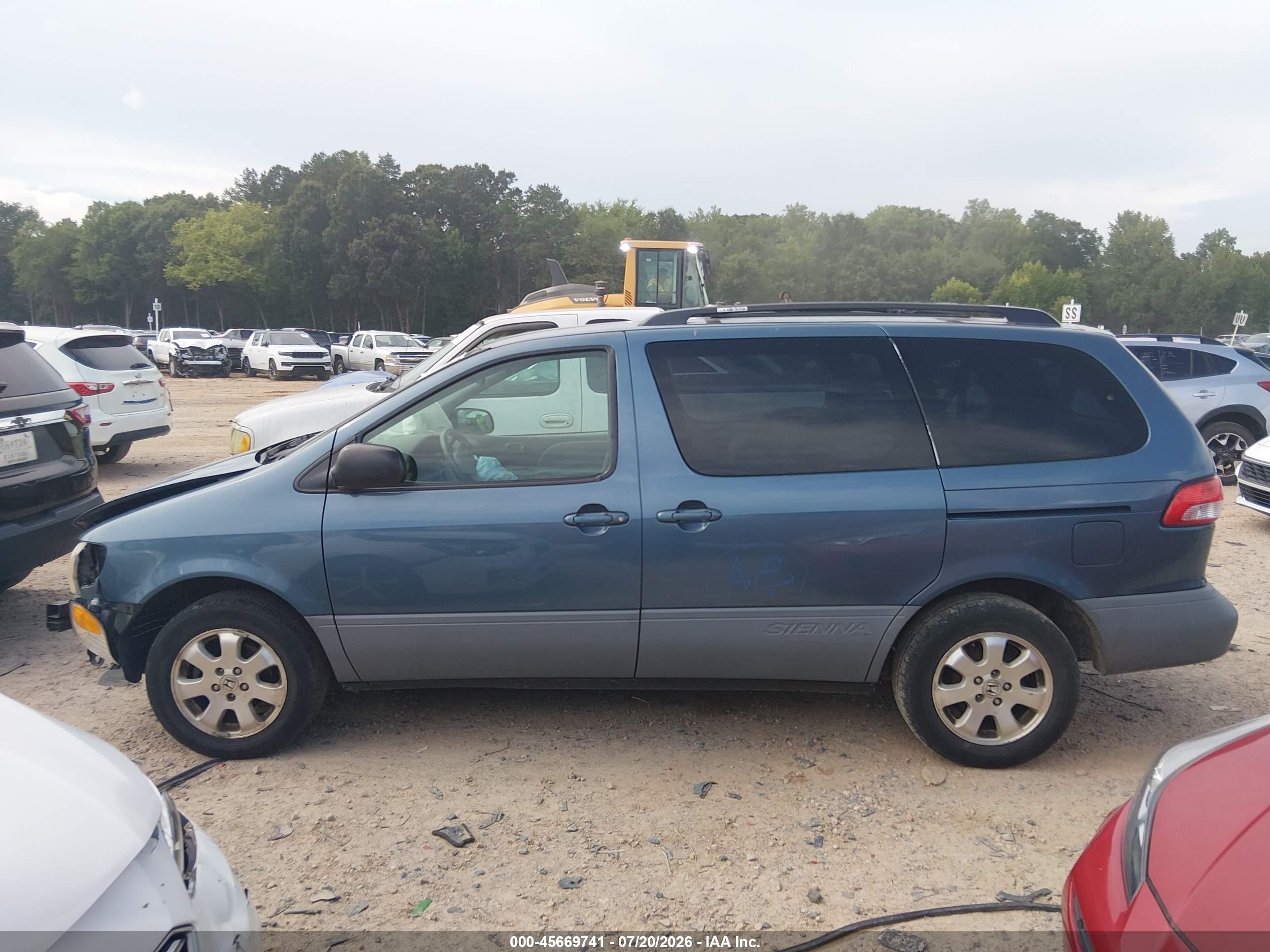 2003 Toyota Sienna Ce Blue vin: 4T3ZF19C33U516586