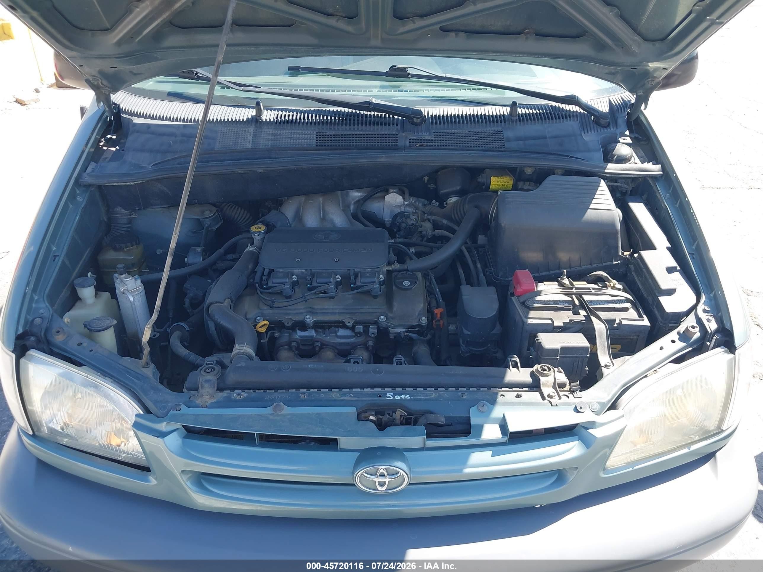 2000 Toyota Sienna Ce Серый vin: 4T3ZF19C3YU281937
