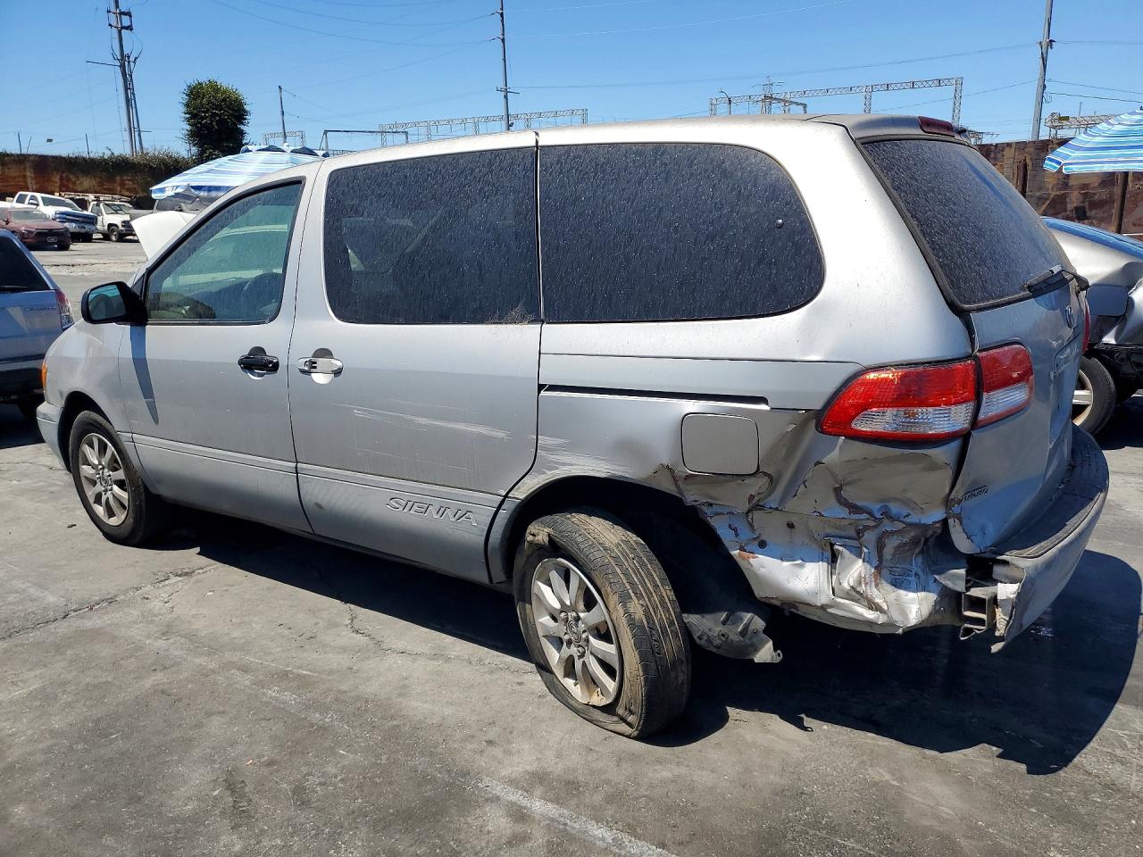 2001 Toyota Sienna Ce Gray vin: 4T3ZF19C41U374598
