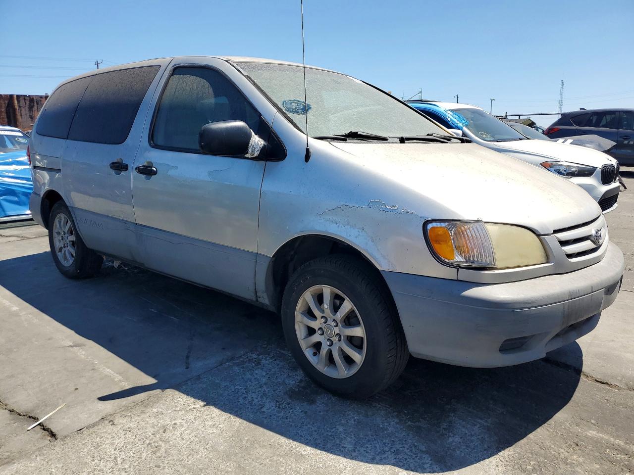 2001 Toyota Sienna Ce Gray vin: 4T3ZF19C41U374598