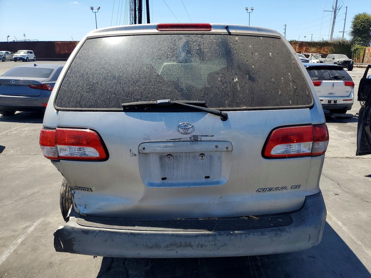 2001 Toyota Sienna Ce Gray vin: 4T3ZF19C41U374598
