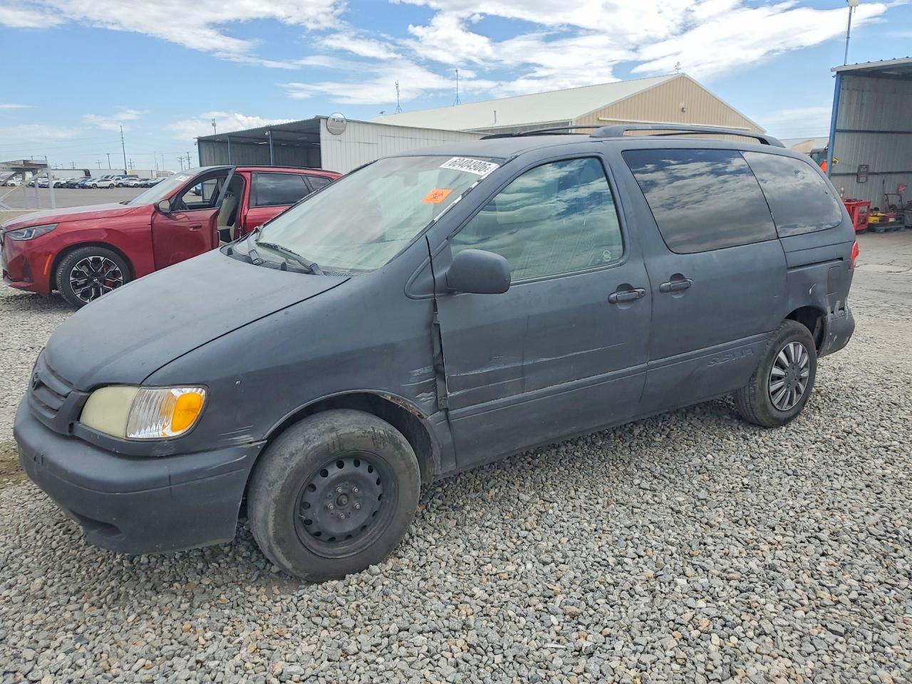2002 Toyota Sienna Ce Gray vin: 4T3ZF19C42U481362
