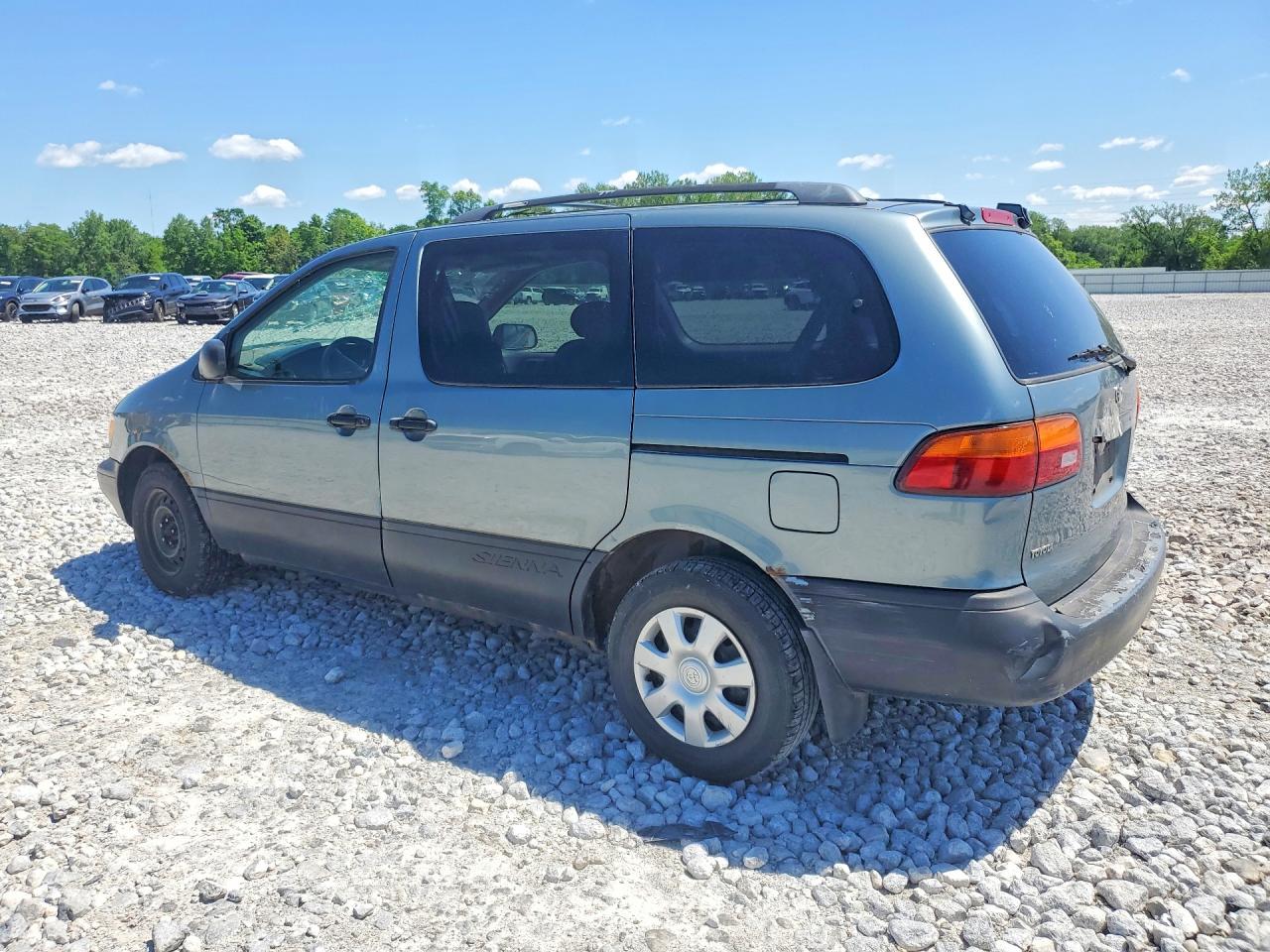 2000 Toyota Sienna Ce Blue vin: 4T3ZF19C4YU238658
