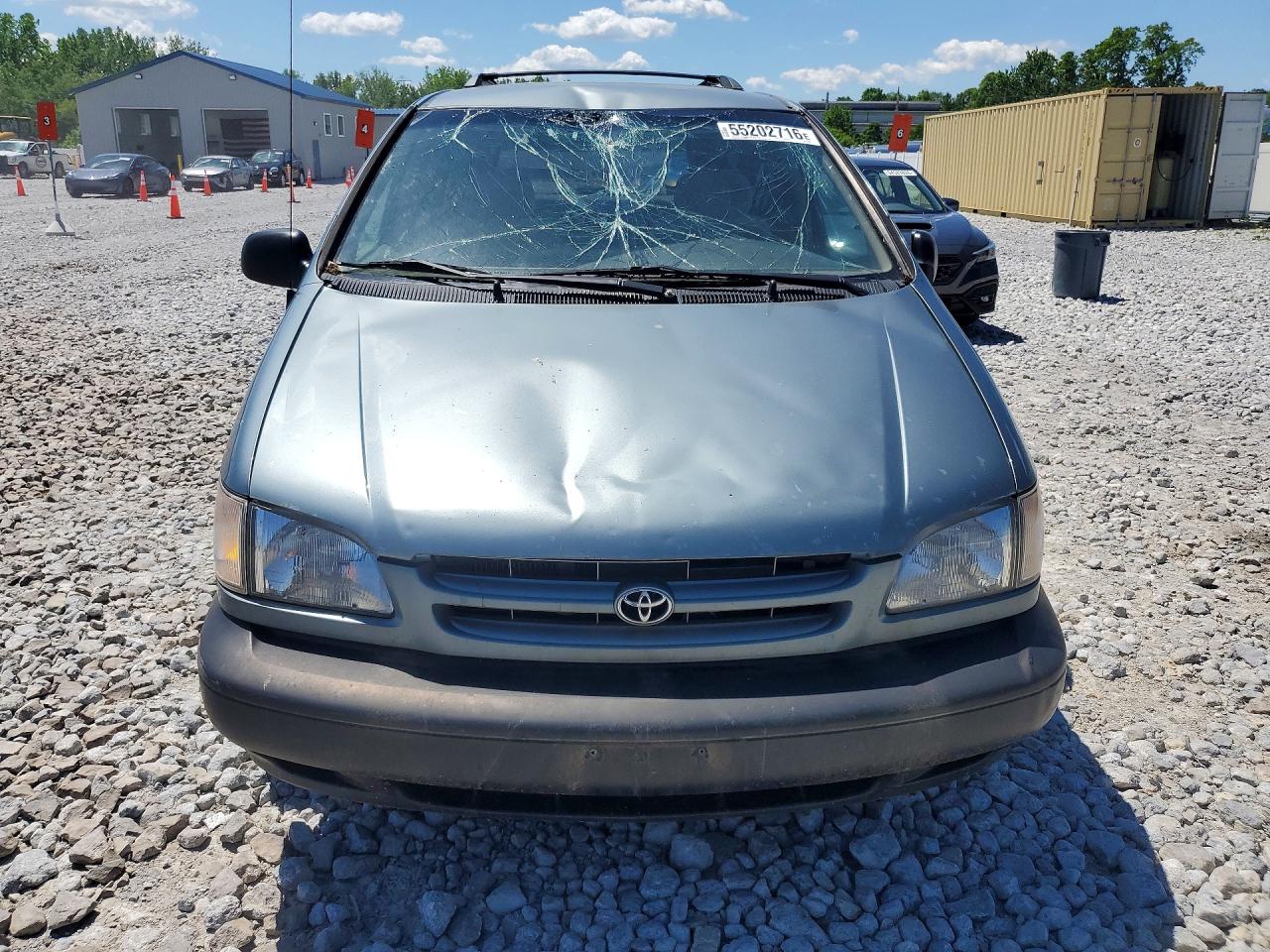 2000 Toyota Sienna Ce Blue vin: 4T3ZF19C4YU238658