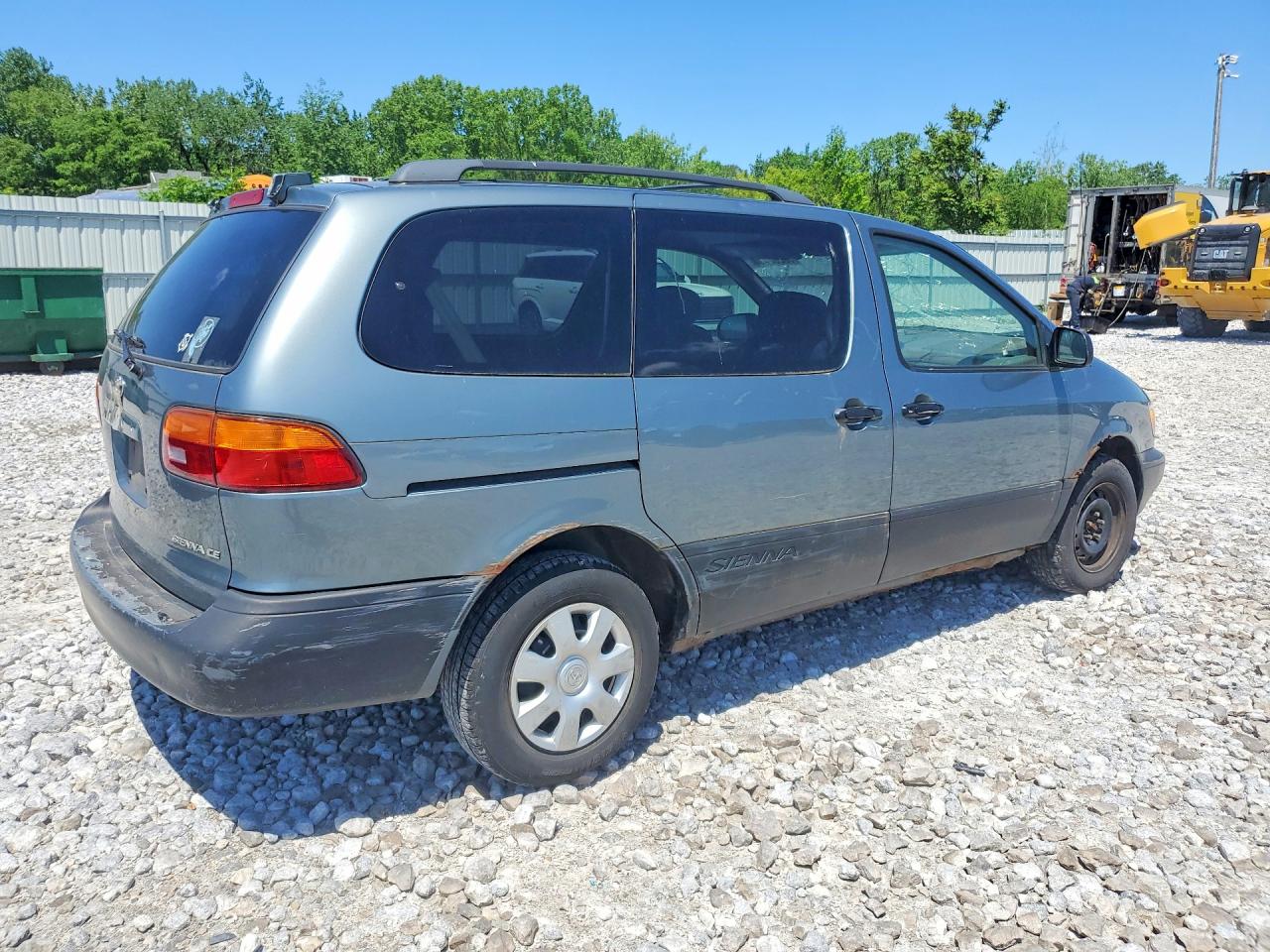 2000 Toyota Sienna Ce Blue vin: 4T3ZF19C4YU238658