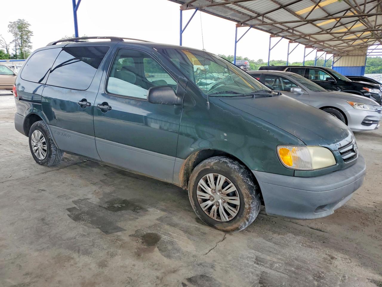 2003 Toyota Sienna Ce Green vin: 4T3ZF19C53U533180