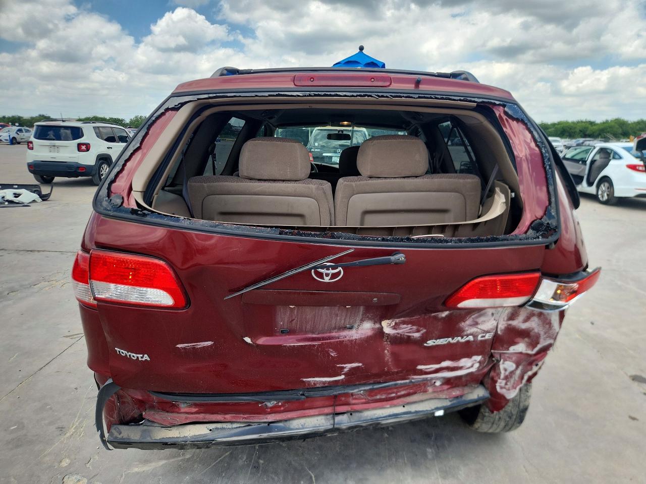 2003 Toyota Sienna Ce Maroon vin: 4T3ZF19C53U543661