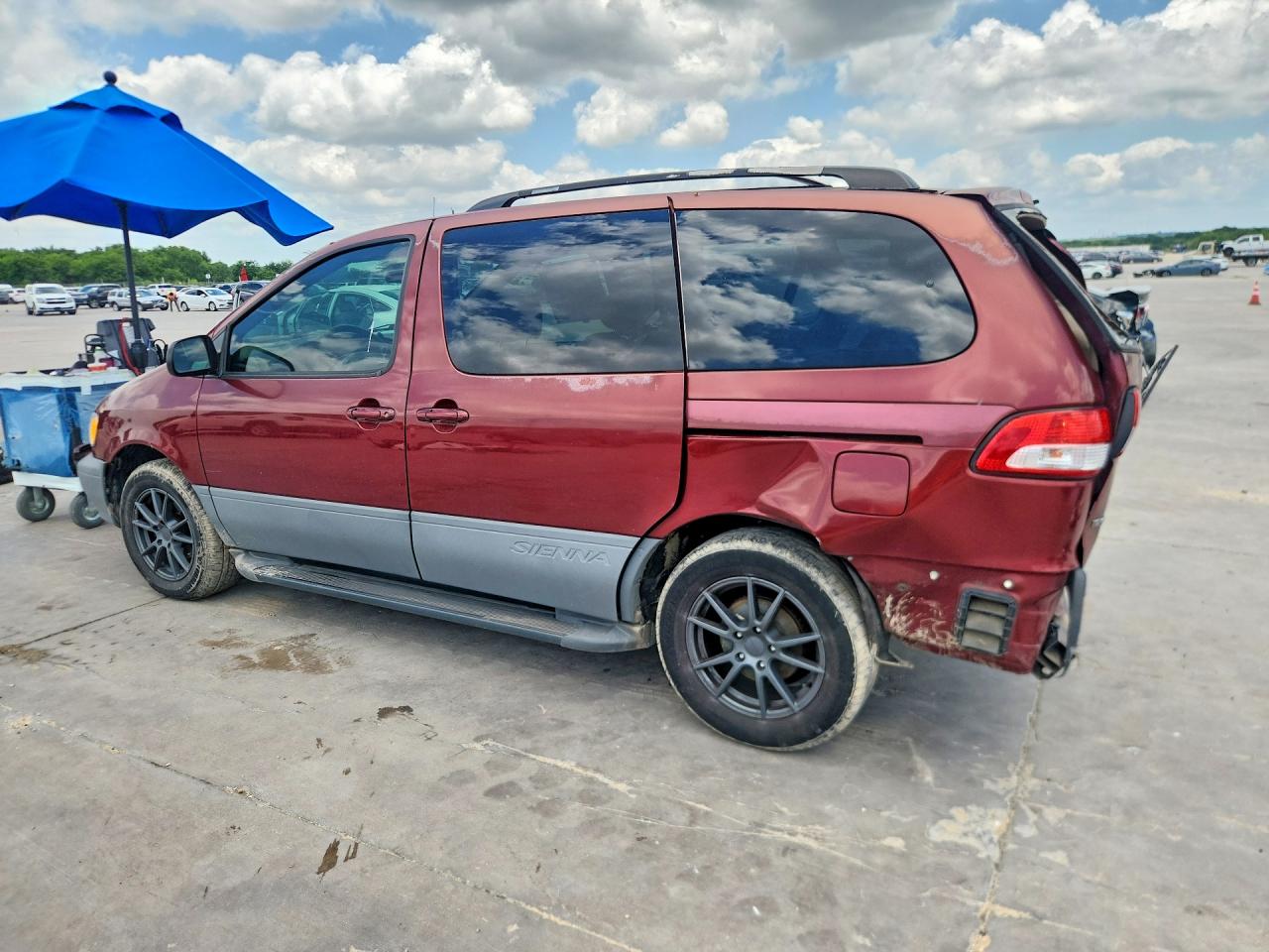 2003 Toyota Sienna Ce Maroon vin: 4T3ZF19C53U543661
