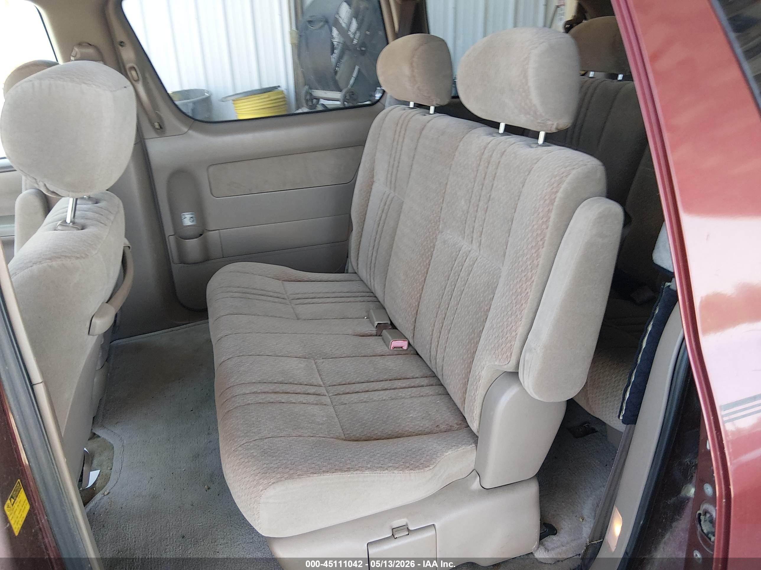 2001 Toyota Sienna Ce Red vin: 4T3ZF19C61U396473