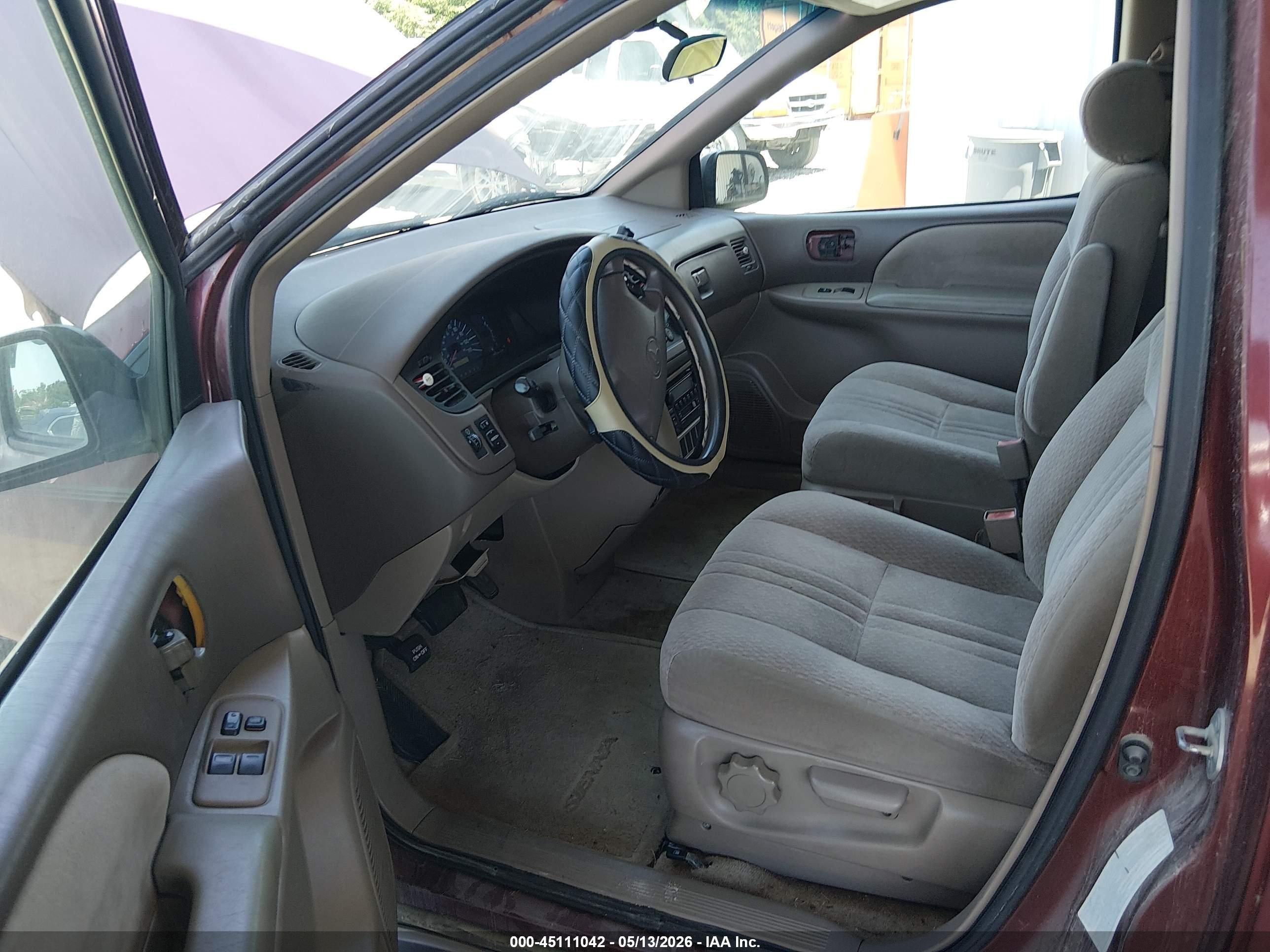 2001 Toyota Sienna Ce Red vin: 4T3ZF19C61U396473