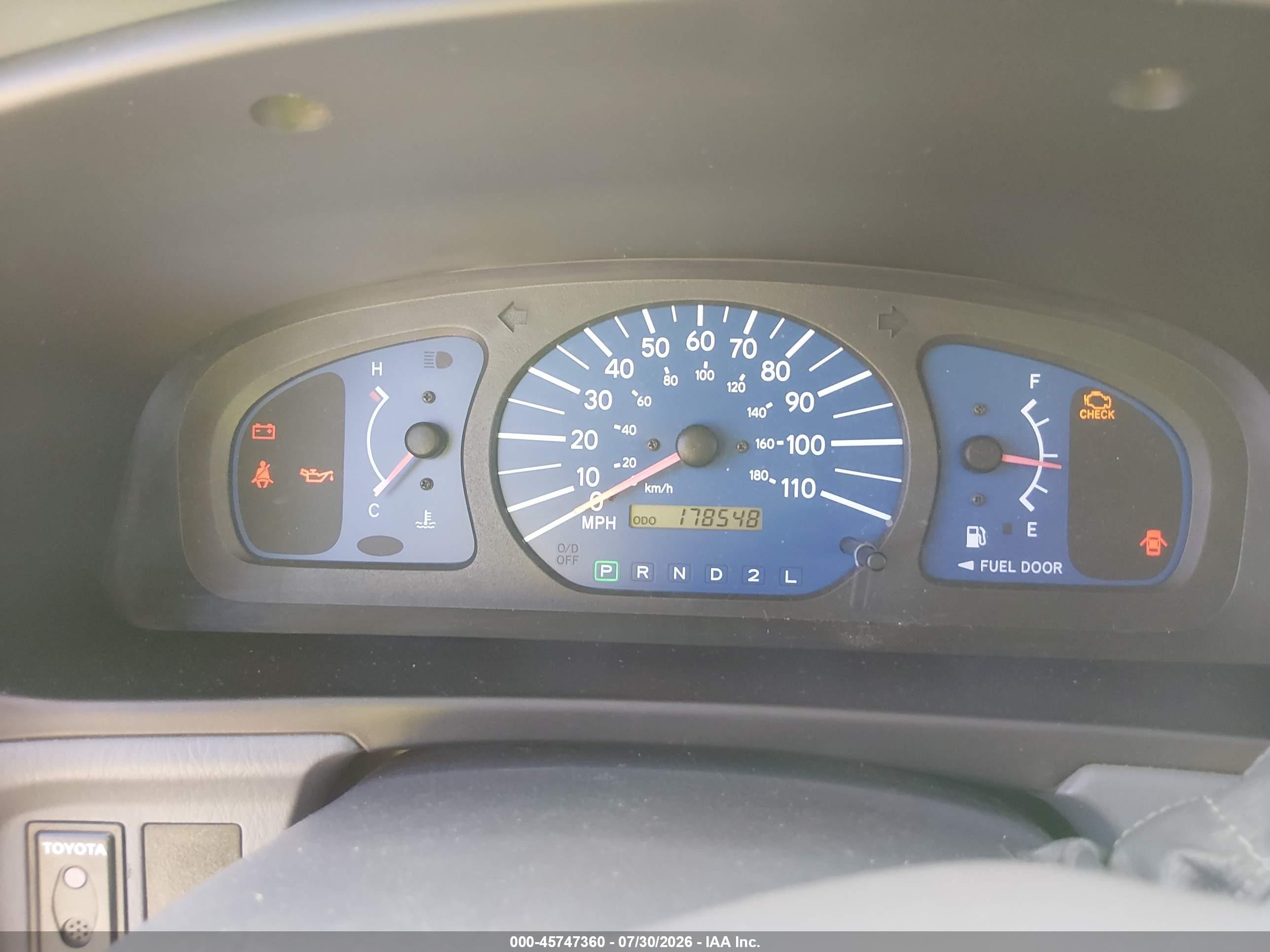 2001 Toyota Sienna Ce Blue vin: 4T3ZF19C61U407603