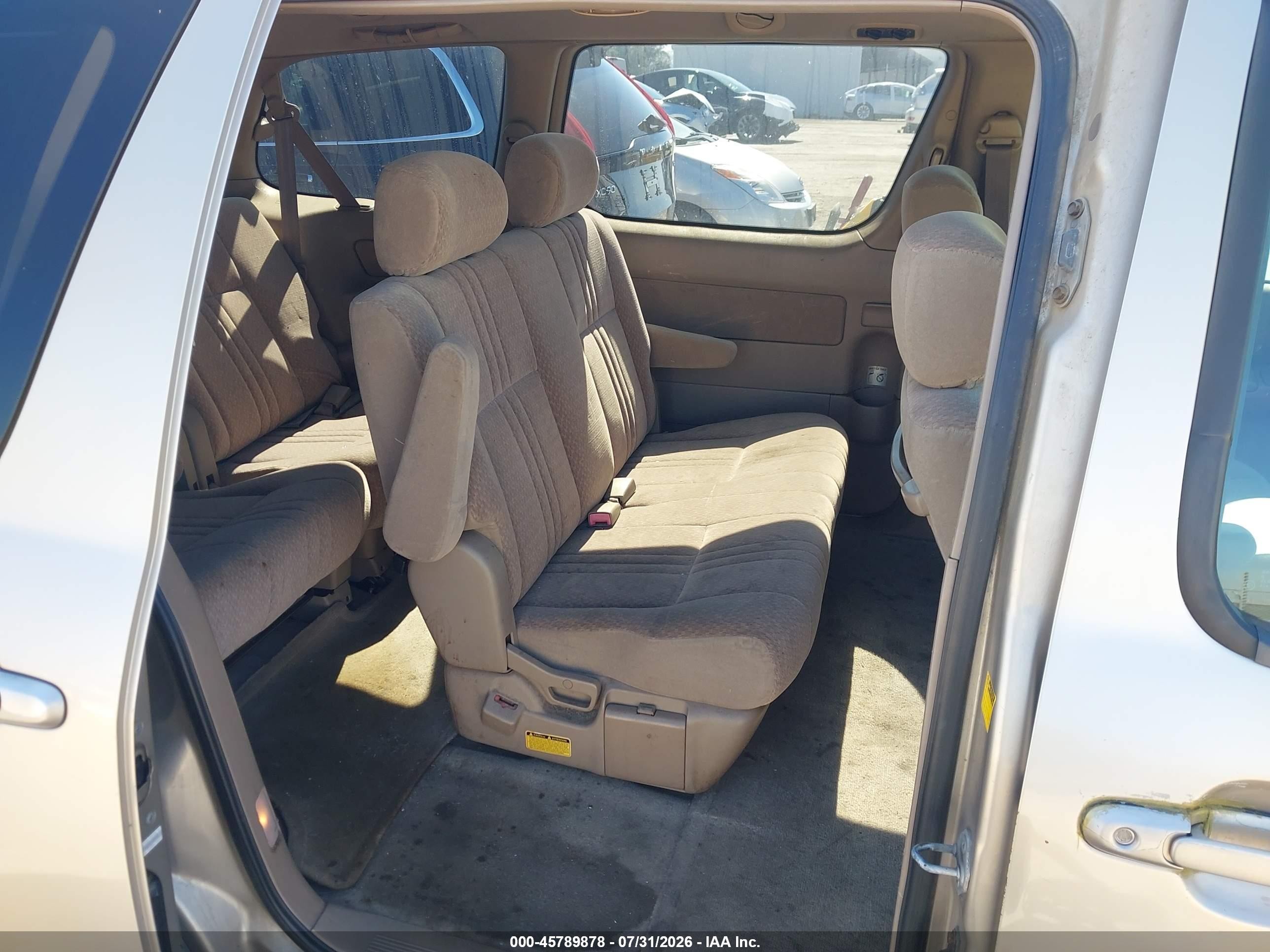2001 Toyota Sienna Ce Gold vin: 4T3ZF19C71U371808