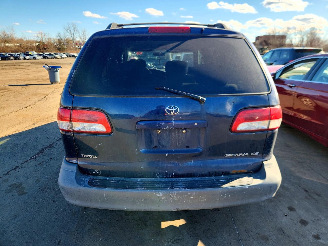 2002 Toyota Sienna Ce Blue vin: 4T3ZF19C72U499774