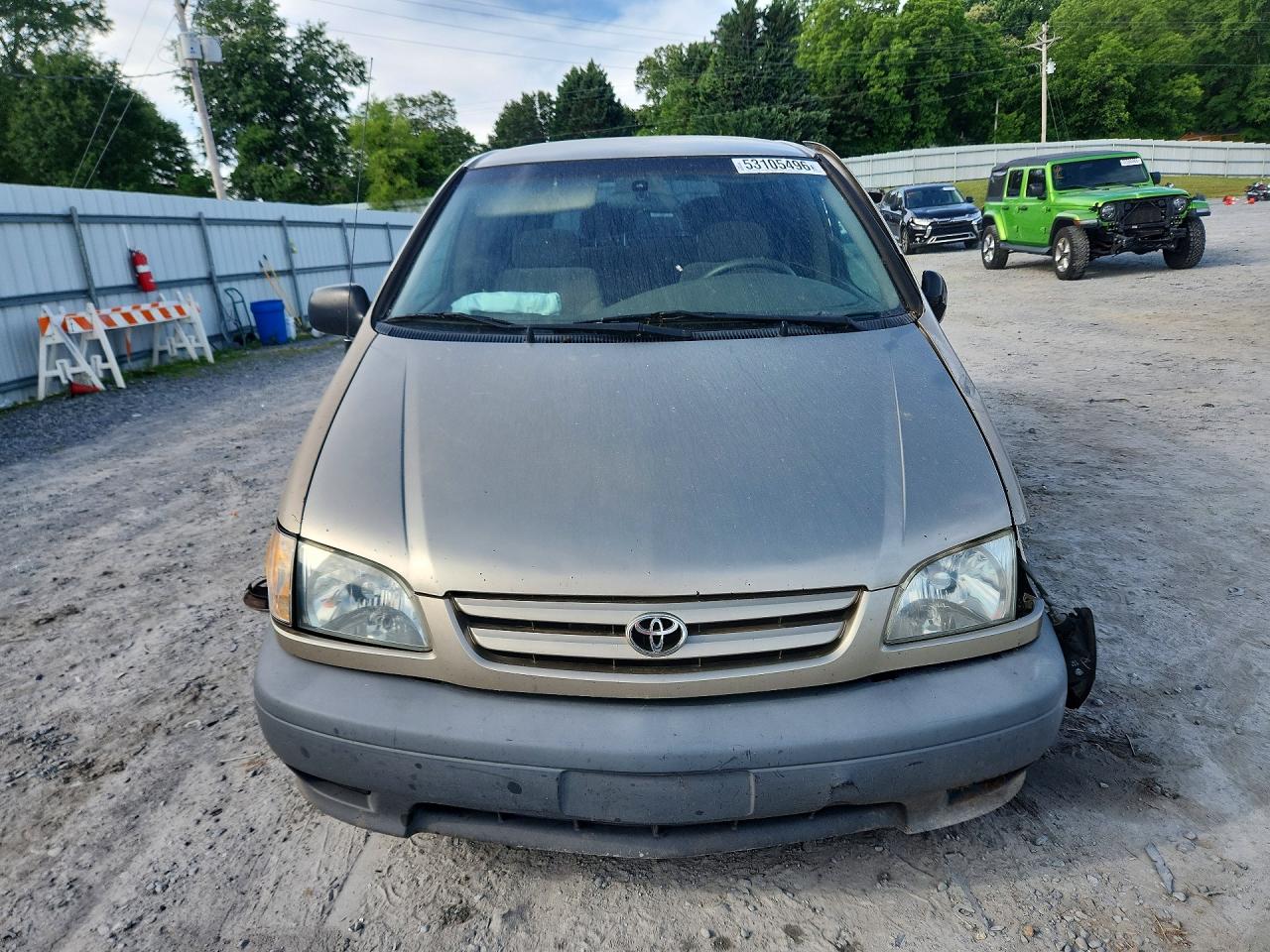 2001 Toyota Sienna Ce Tan vin: 4T3ZF19C81U379092