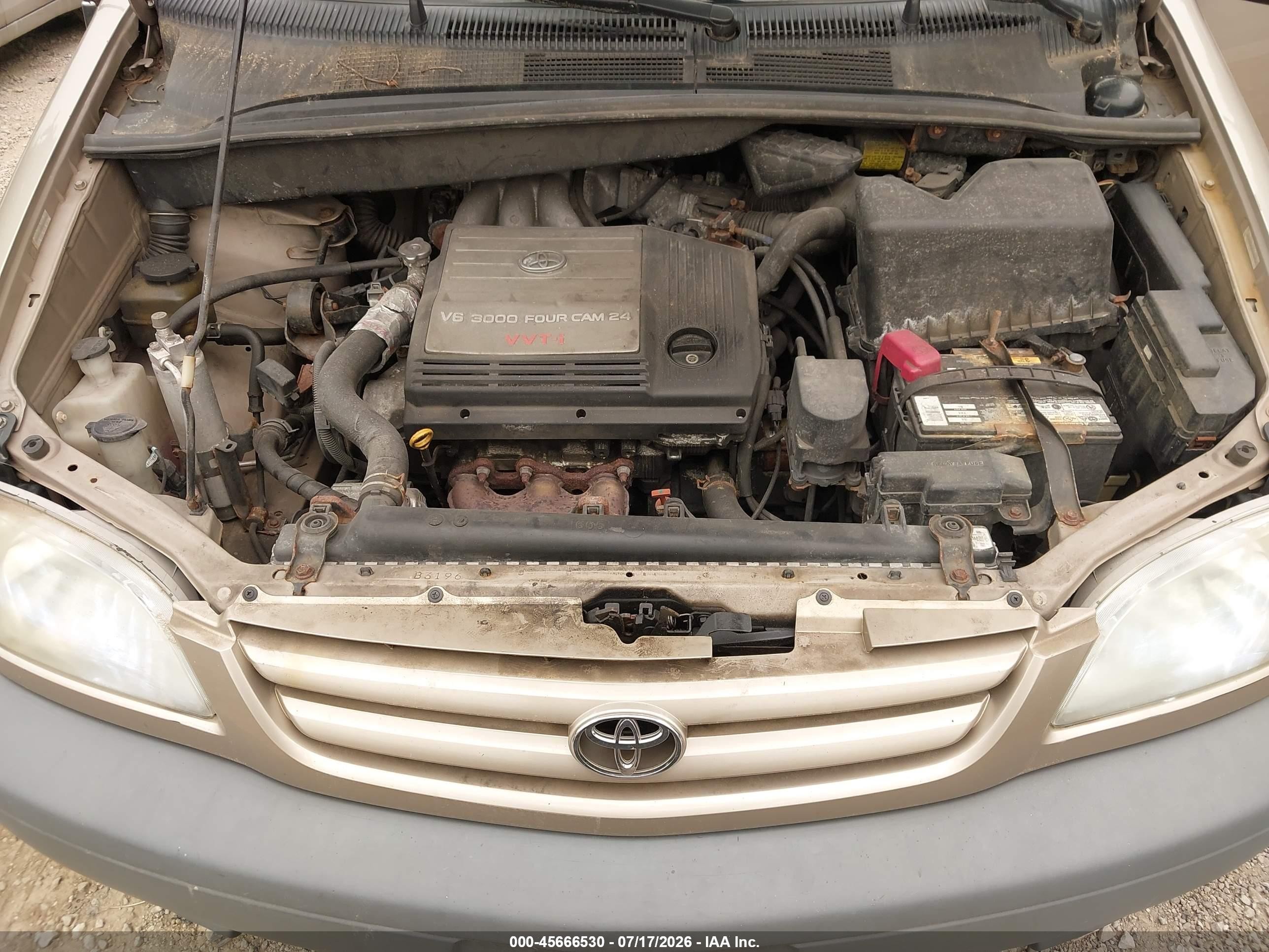 2003 Toyota Sienna Ce Beige vin: 4T3ZF19C83U522996