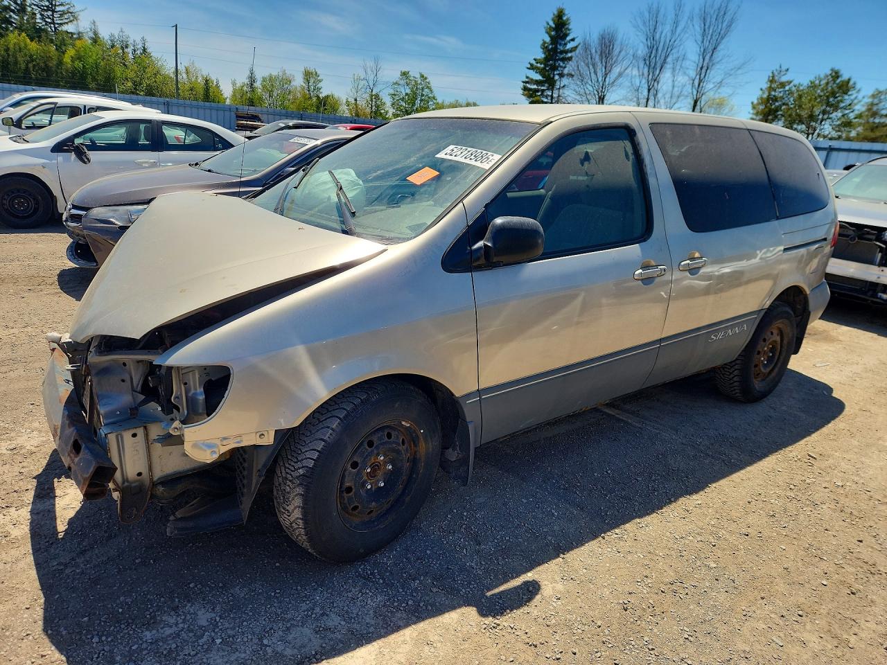 2003 Toyota Sienna Ce Beige vin: 4T3ZF19C93U530573