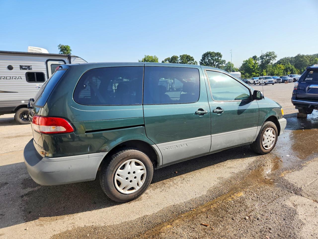 2001 Toyota Sienna Ce Green vin: 4T3ZF19CX1U375240