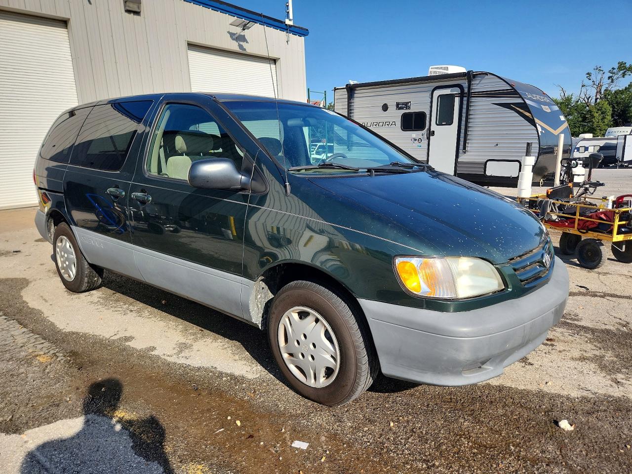 2001 Toyota Sienna Ce Green vin: 4T3ZF19CX1U375240