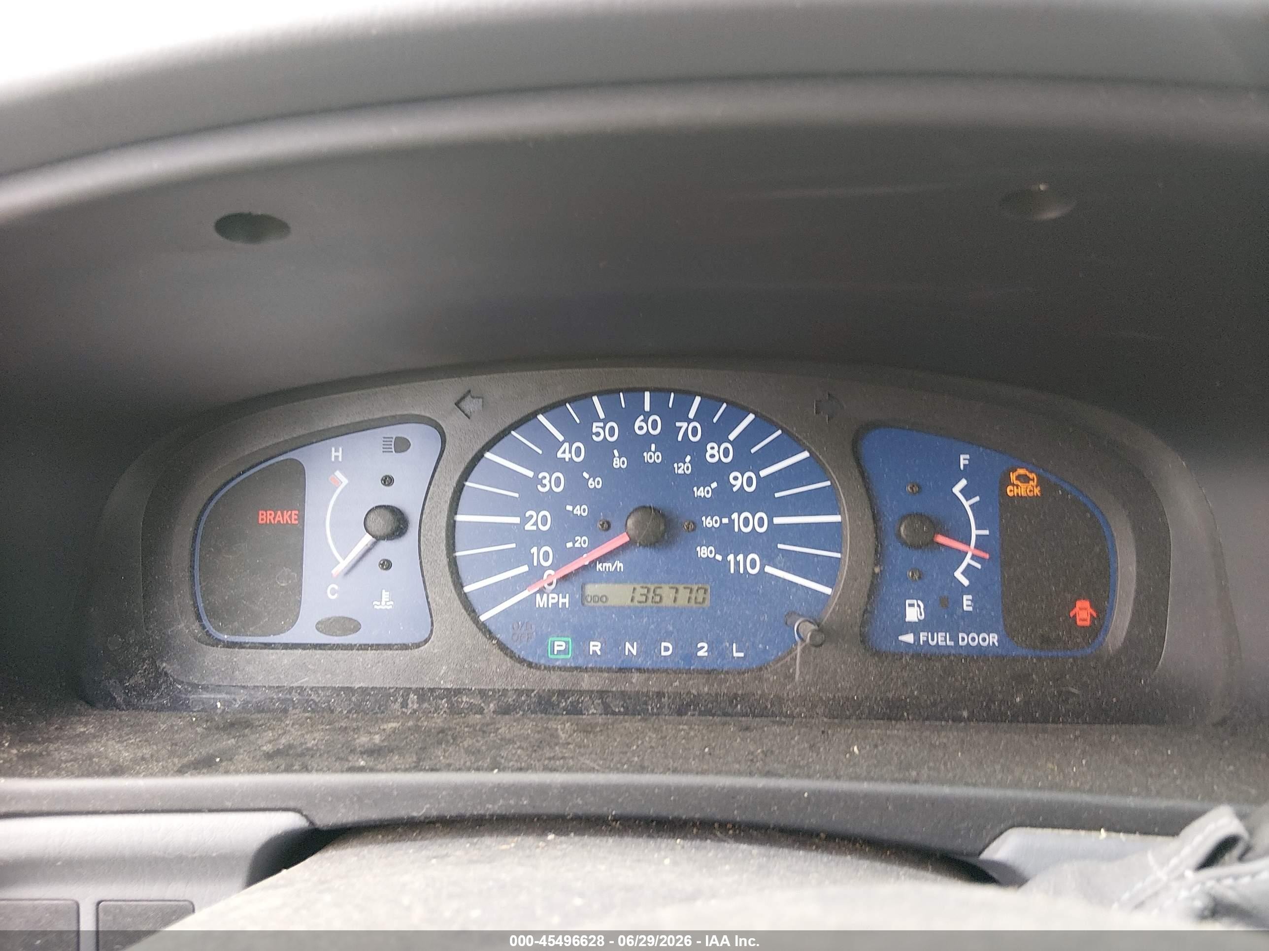 2001 Toyota Sienna Ce Blue vin: 4T3ZF19CX1U401710