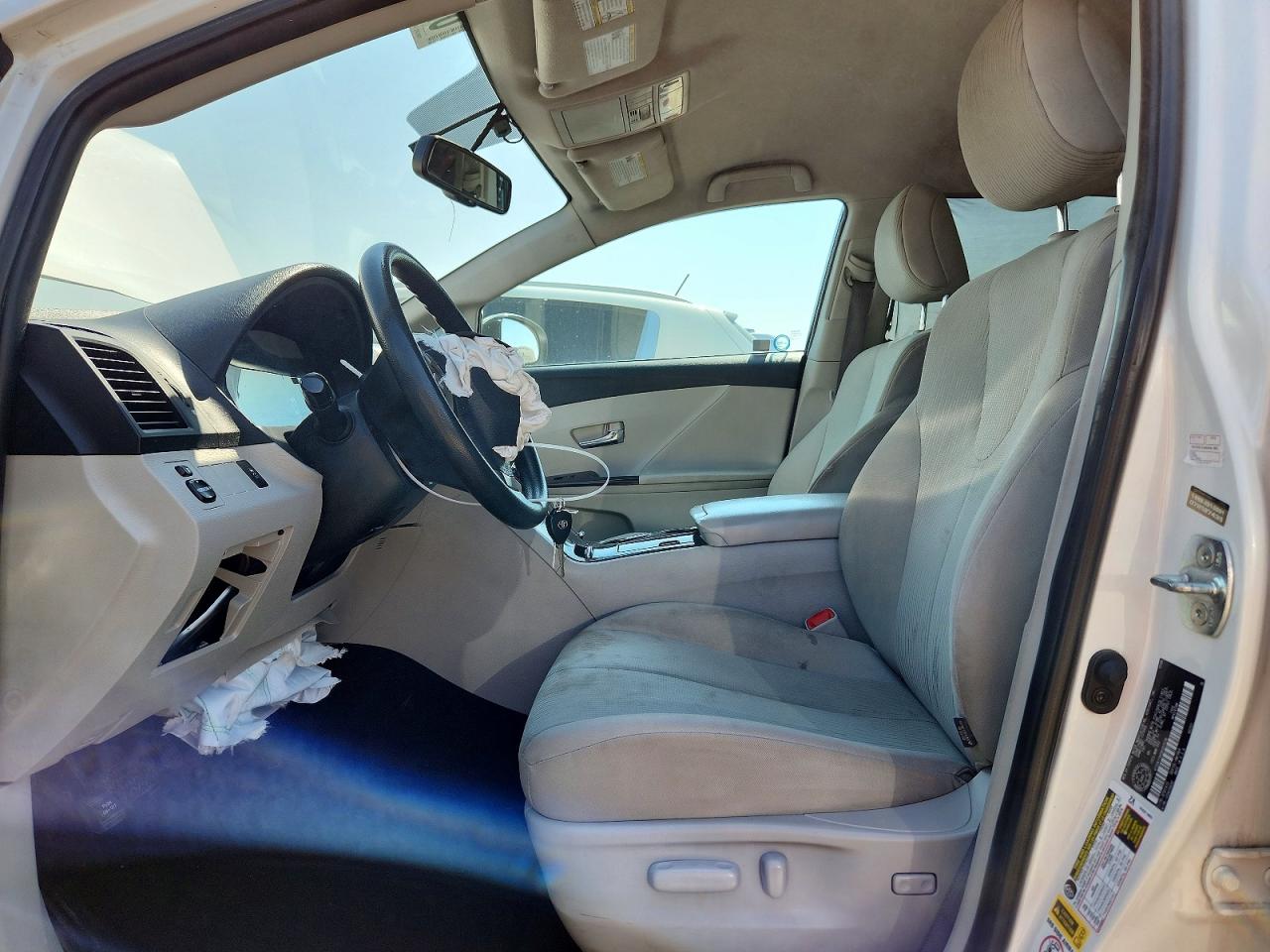 2009 Toyota Venza Fwd V6 White vin: 4T3ZK11A09U003536
