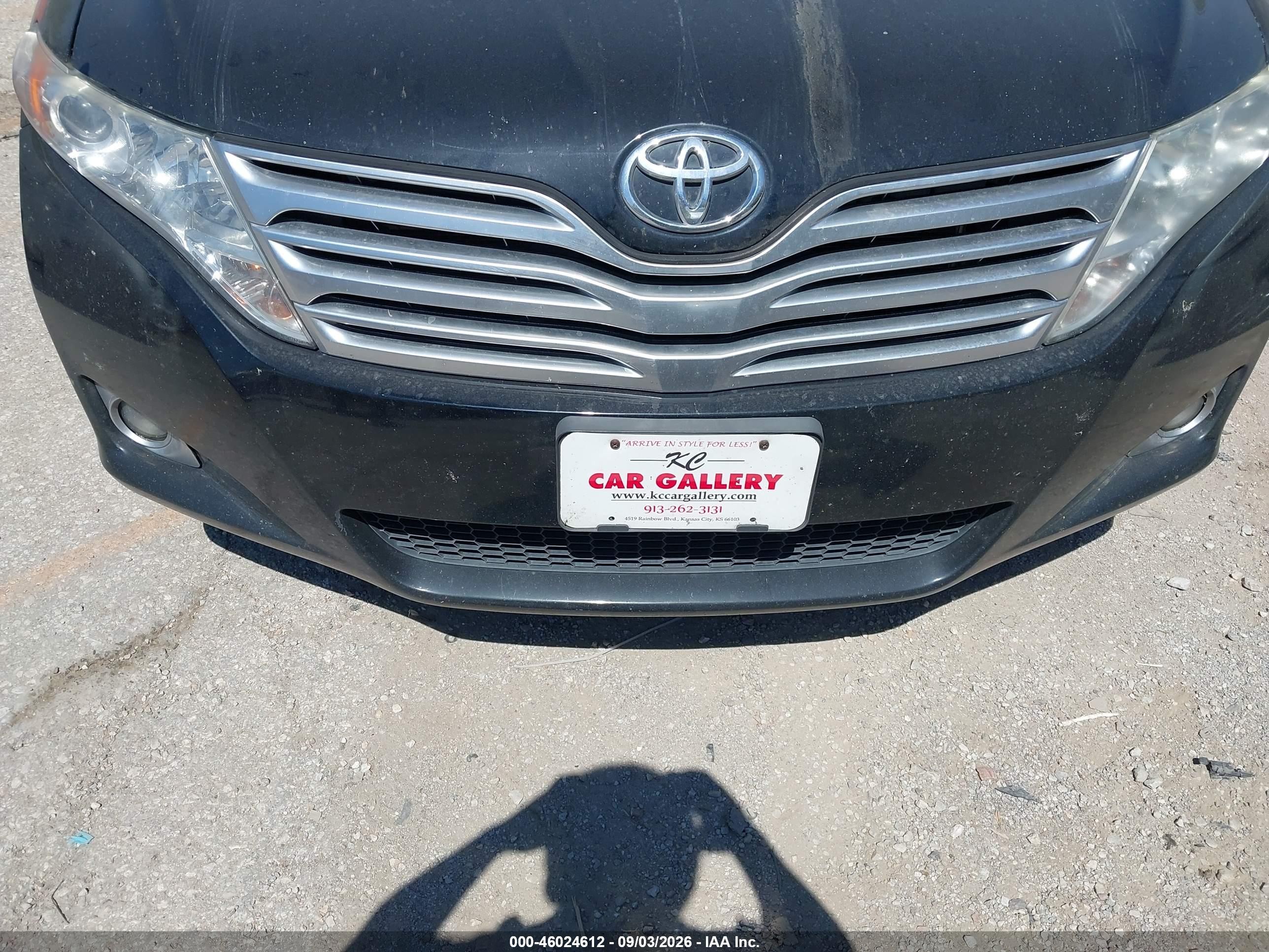 2009 Toyota Venza Base V6 Black vin: 4T3ZK11A09U011183