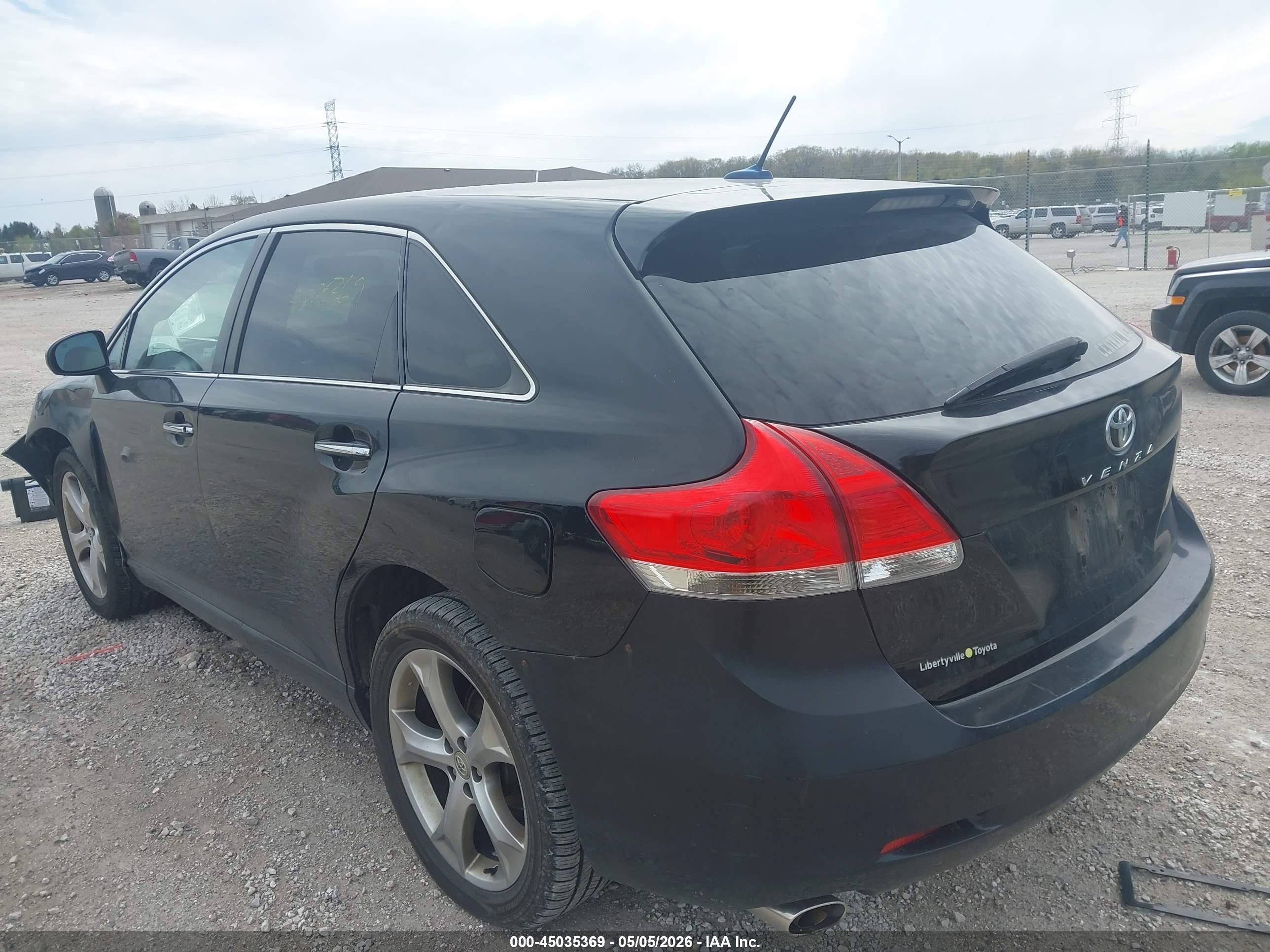 2009 Toyota Venza Base V6 Black vin: 4T3ZK11A09U011958