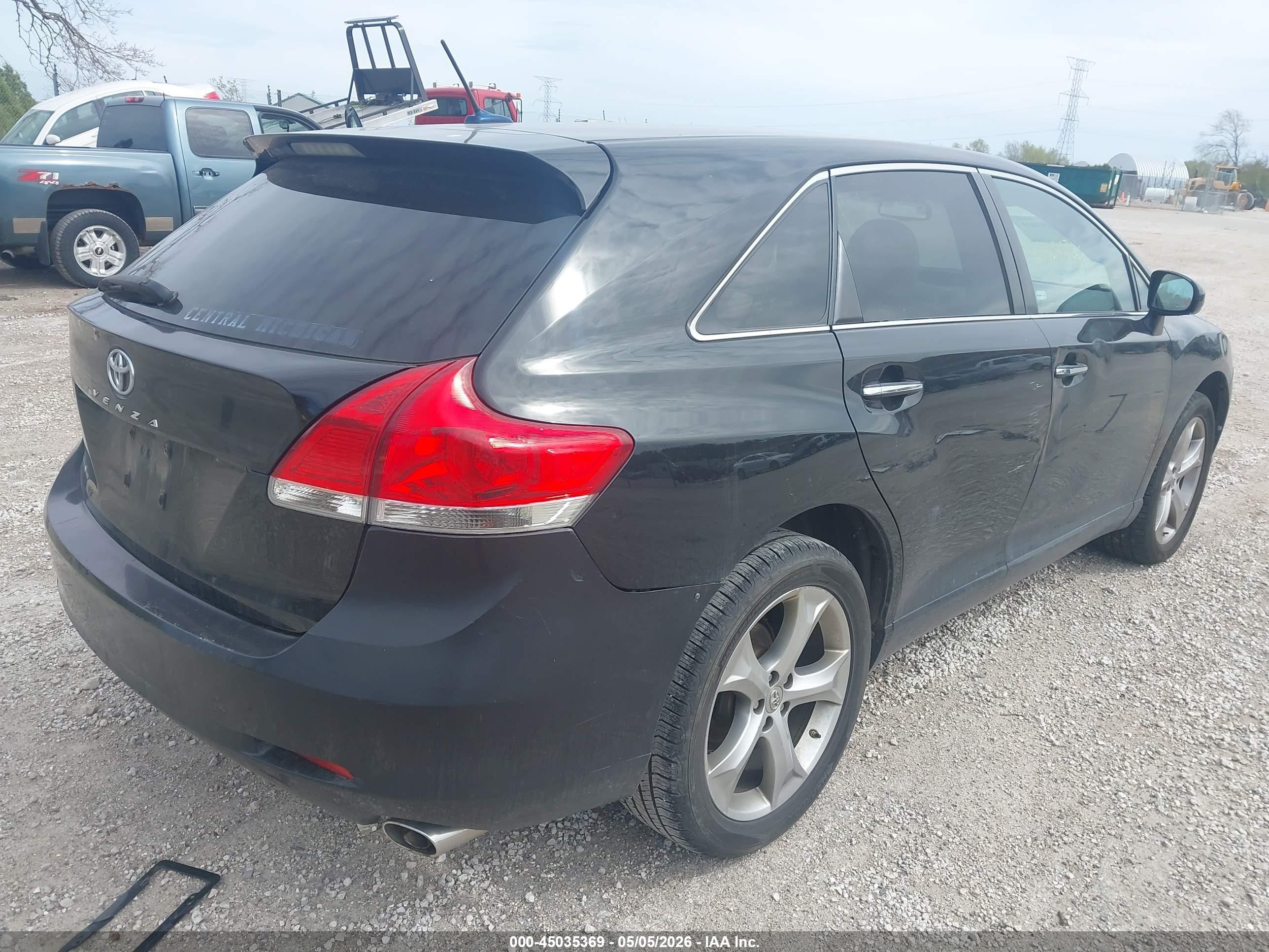 2009 Toyota Venza Base V6 Black vin: 4T3ZK11A09U011958