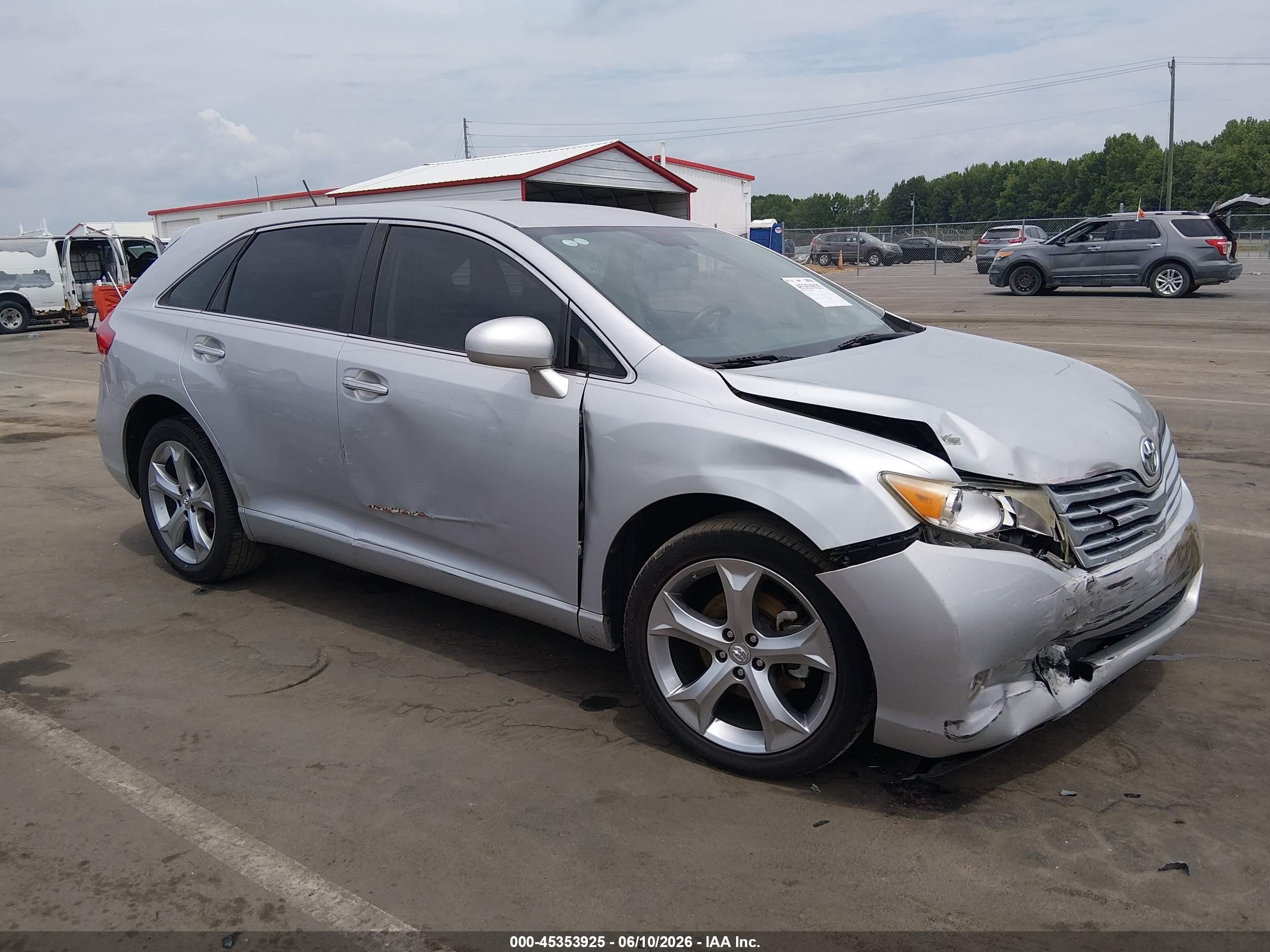 2009 Toyota Venza Base V6 Silver vin: 4T3ZK11A09U016142