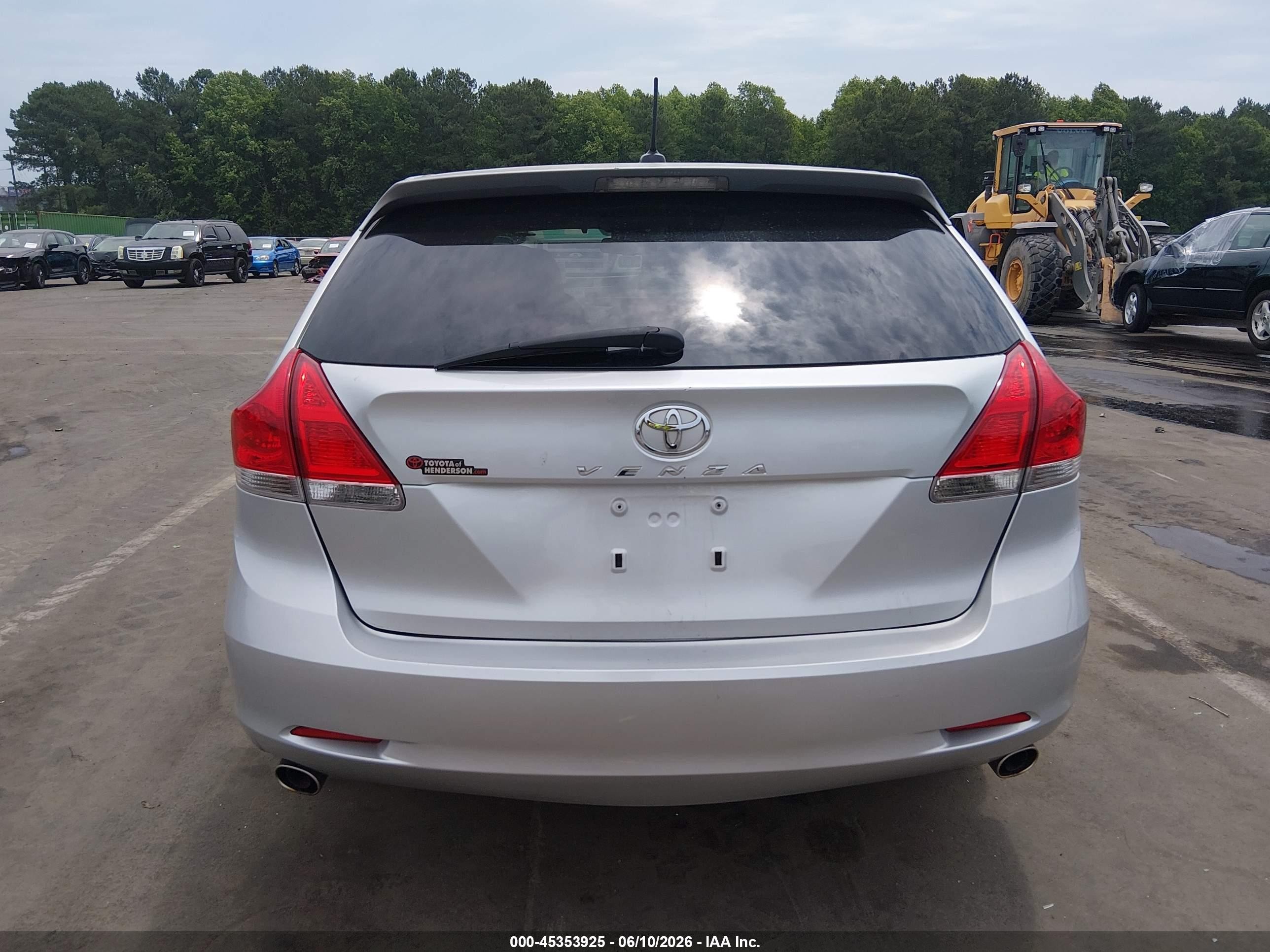 2009 Toyota Venza Base V6 Silver vin: 4T3ZK11A09U016142