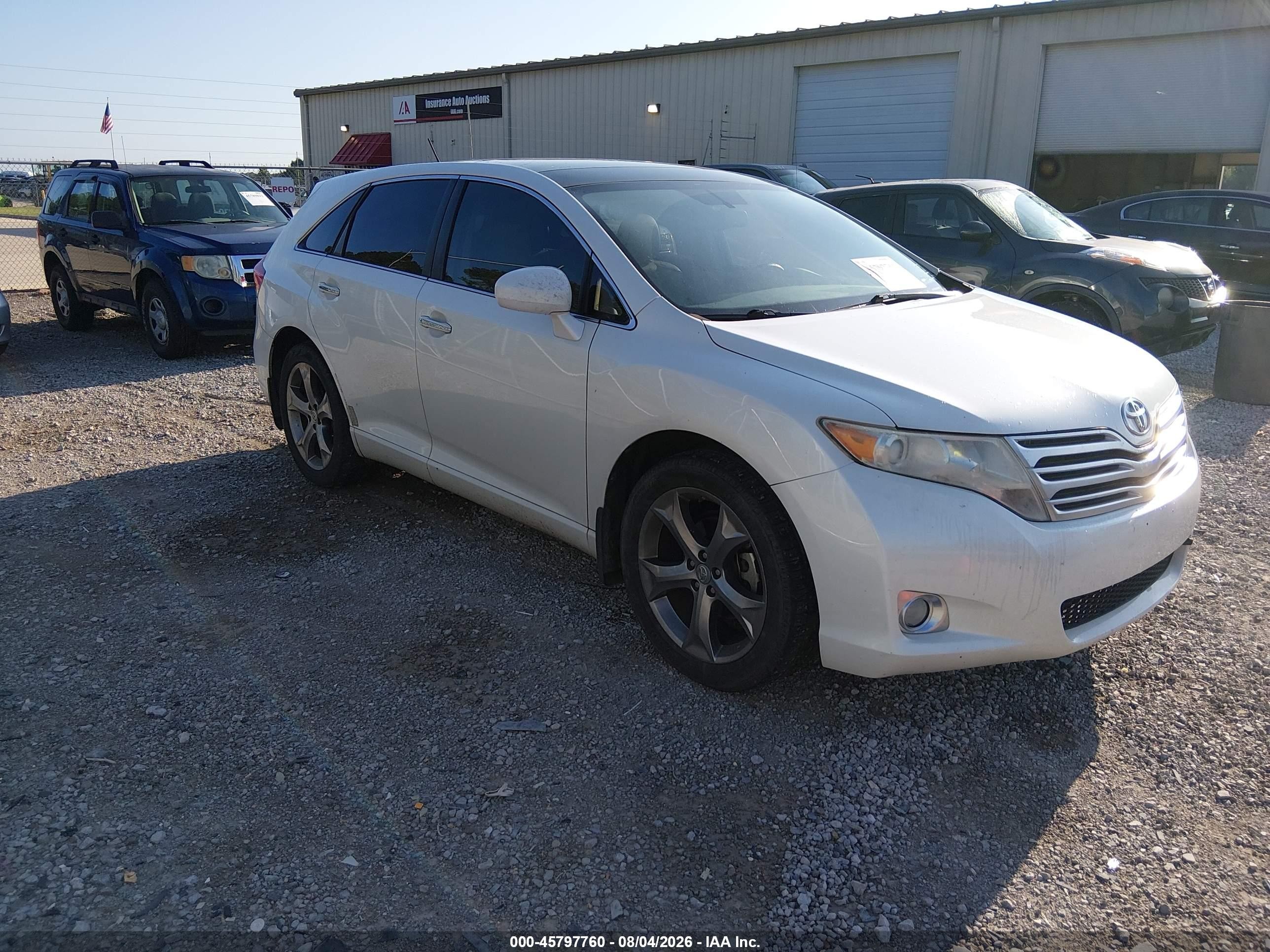 2009 Toyota Venza Base V6 White vin: 4T3ZK11A09U019266