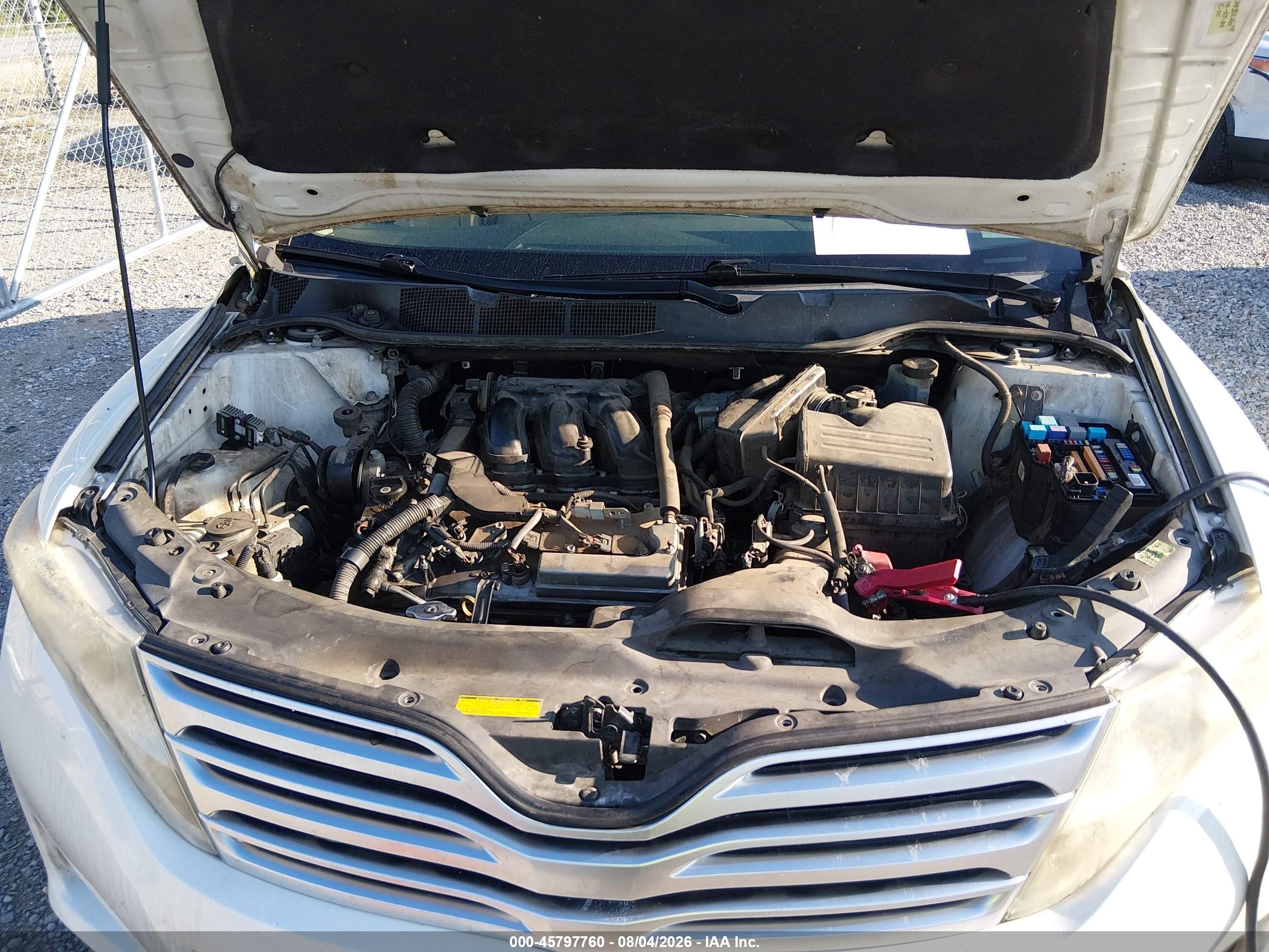 2009 Toyota Venza Base V6 White vin: 4T3ZK11A09U019266