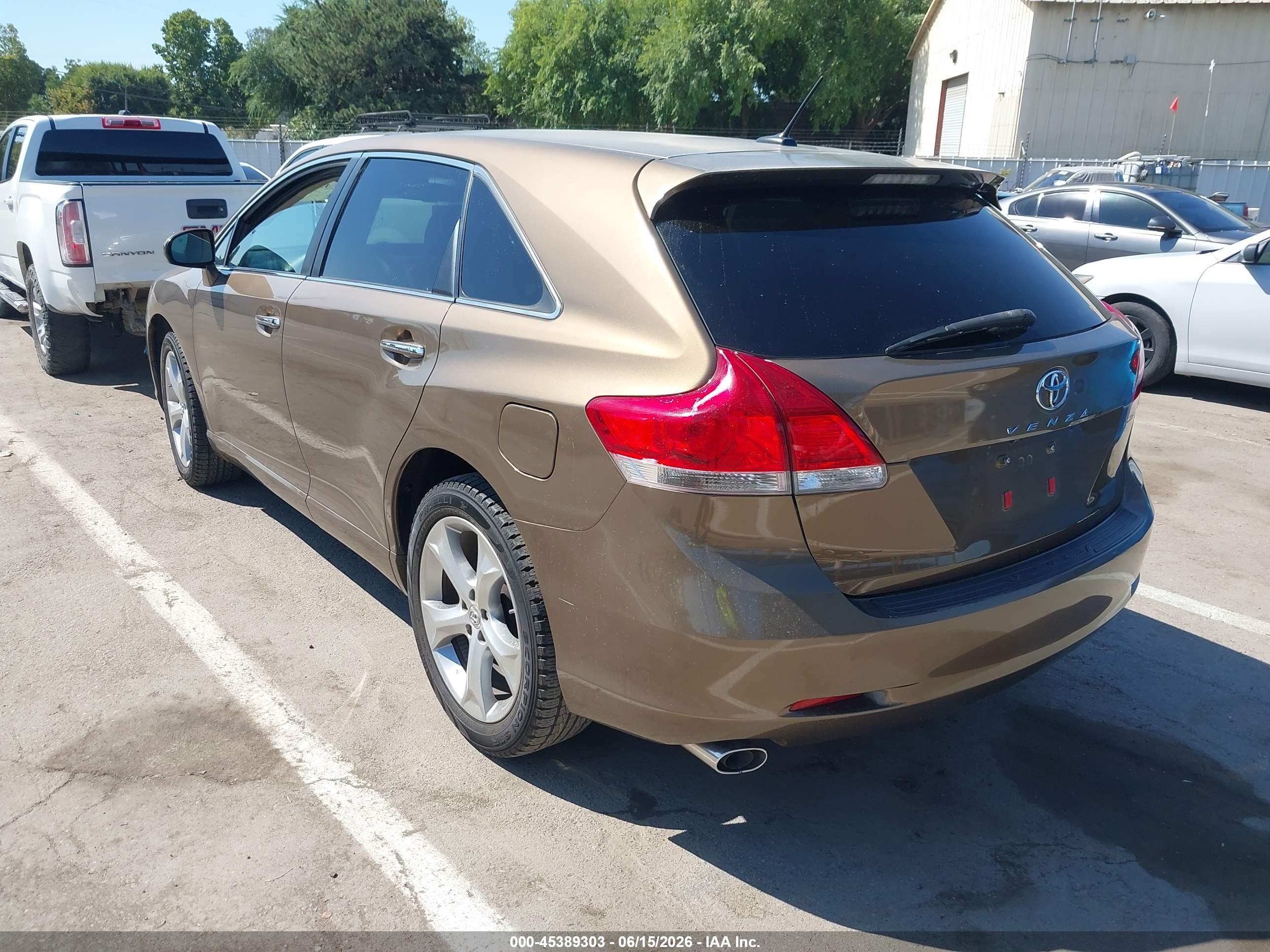 2009 Toyota Venza Base V6 Золотой vin: 4T3ZK11A19U004209