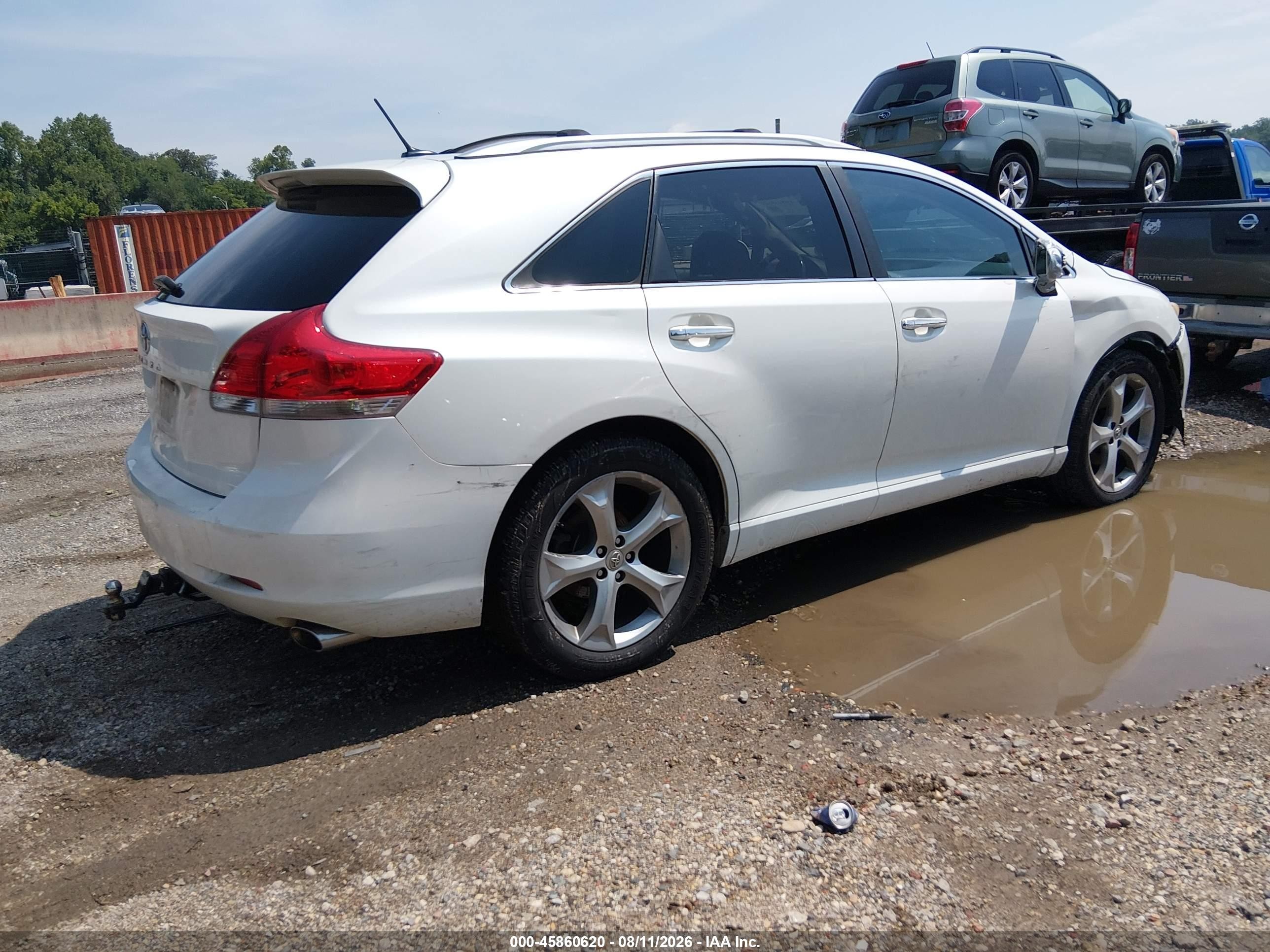 2009 Toyota Venza Base V6 White vin: 4T3ZK11A29U004171