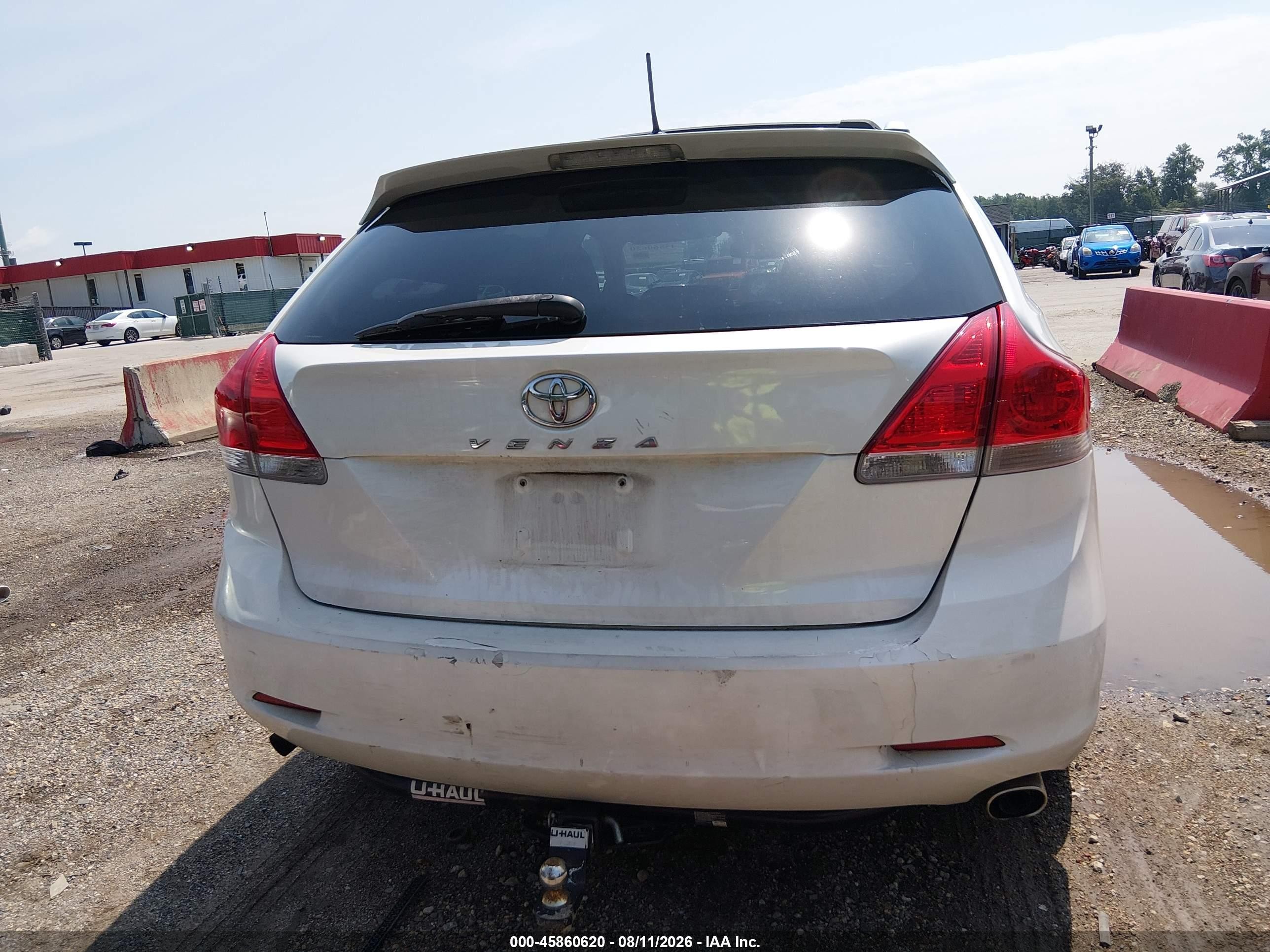 2009 Toyota Venza Base V6 White vin: 4T3ZK11A29U004171
