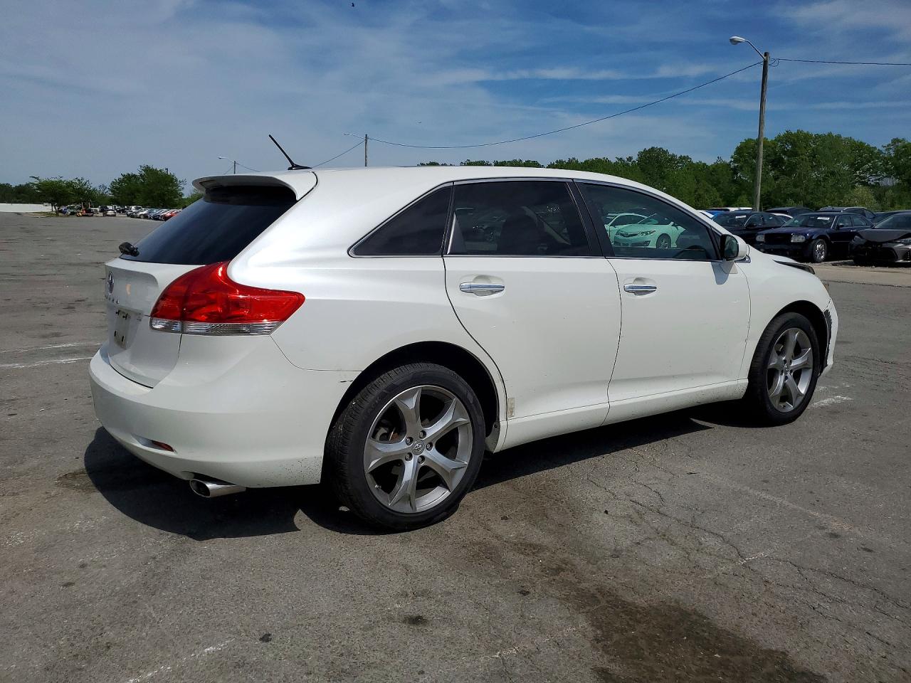 2009 Toyota Venza Fwd V6 White vin: 4T3ZK11A29U010388