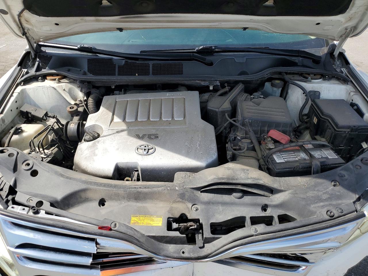 2009 Toyota Venza Fwd V6 White vin: 4T3ZK11A29U010388