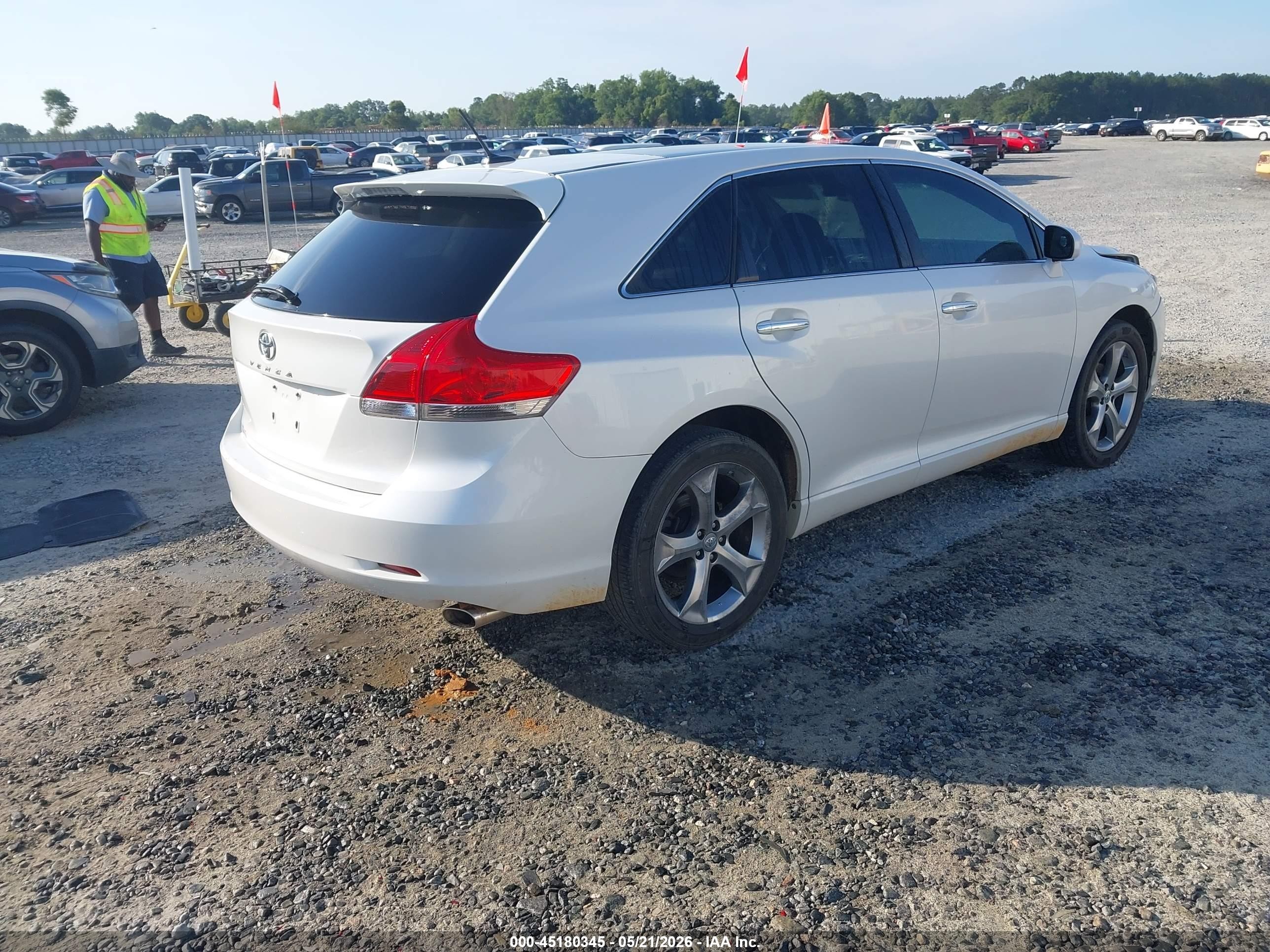 2009 Toyota Venza Base V6 White vin: 4T3ZK11A29U018460