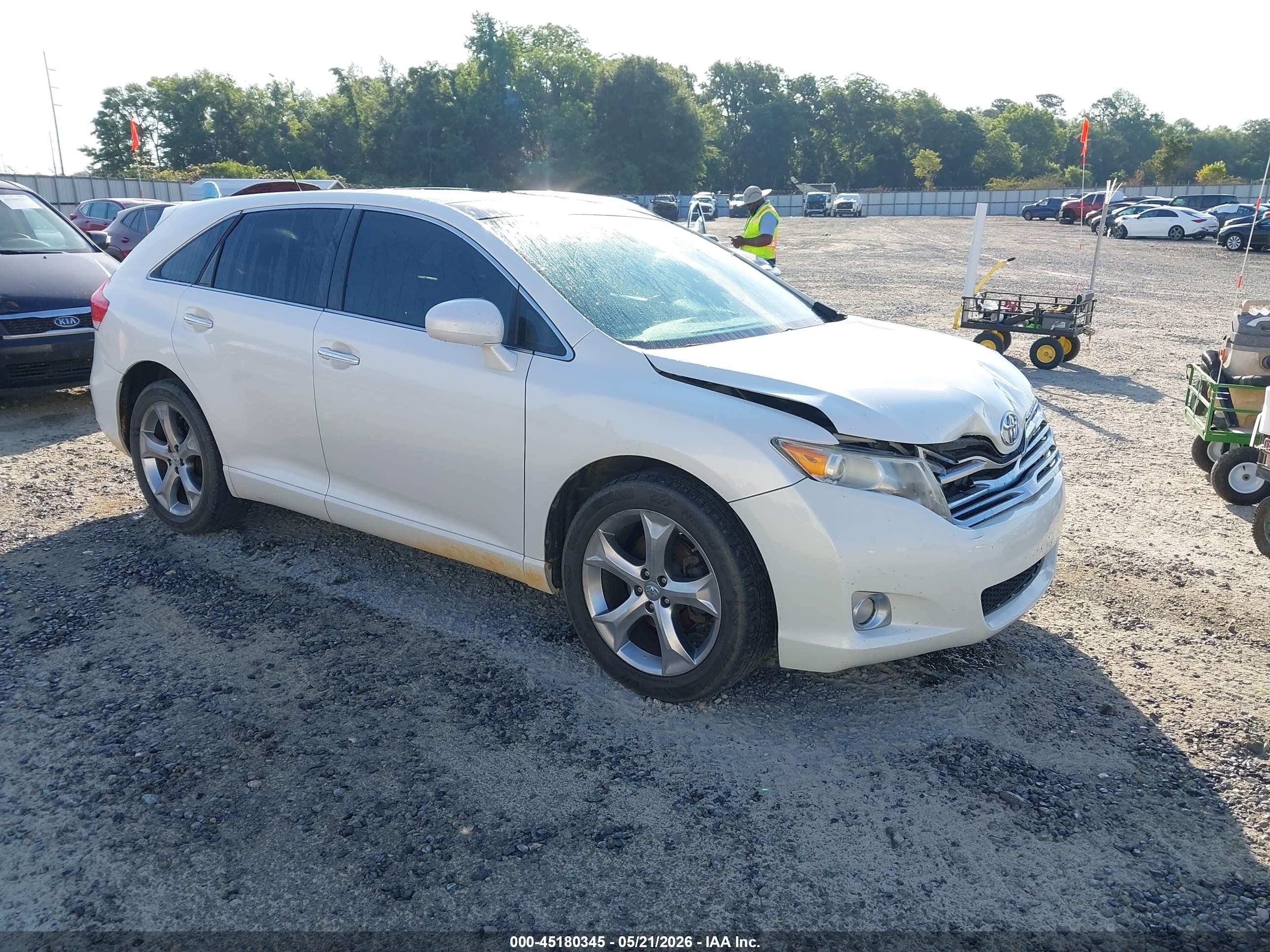 2009 Toyota Venza Base V6 White vin: 4T3ZK11A29U018460
