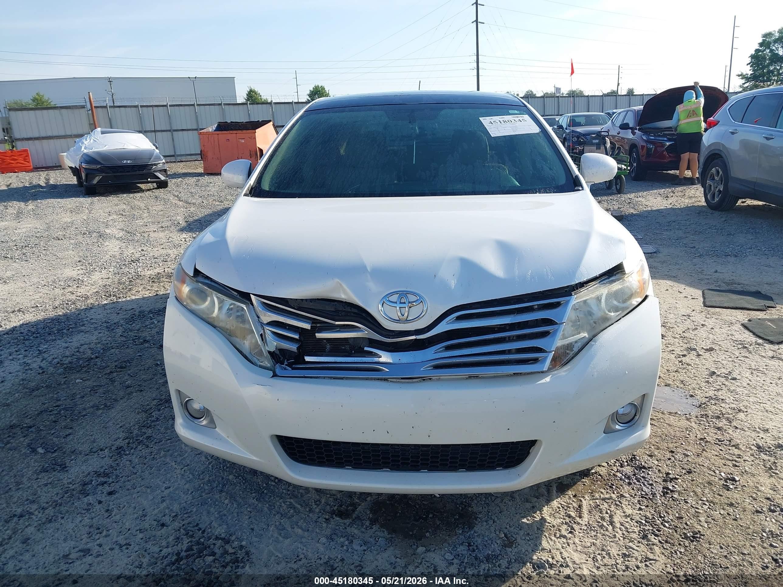 2009 Toyota Venza Base V6 White vin: 4T3ZK11A29U018460