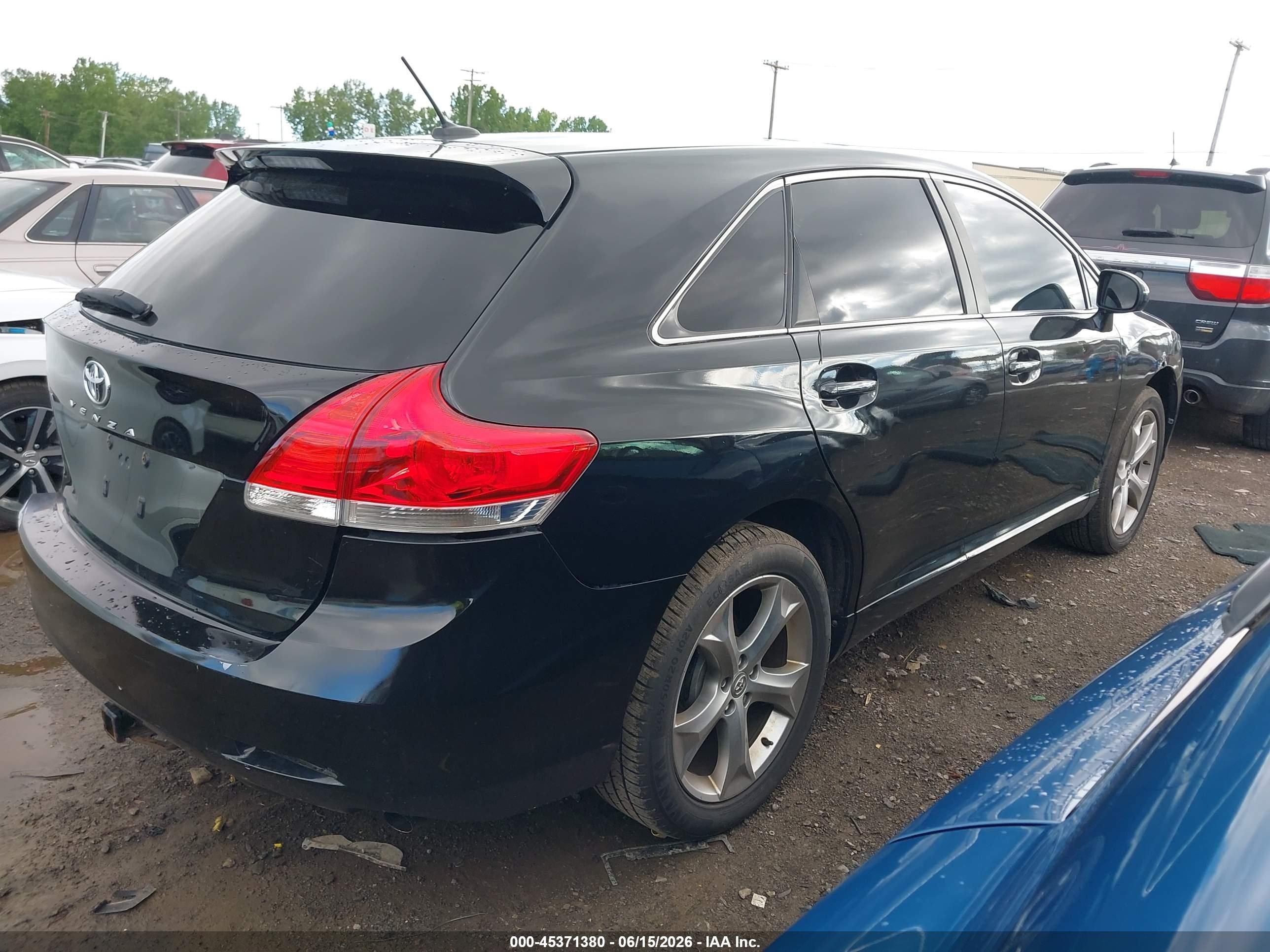 2009 Toyota Venza Base V6 Black vin: 4T3ZK11A39U008231