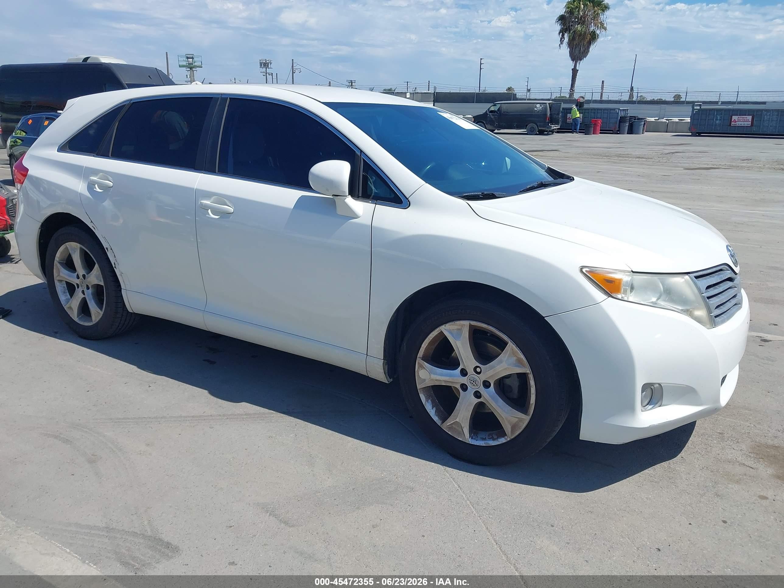 2009 Toyota Venza Base V6 White vin: 4T3ZK11A39U008570