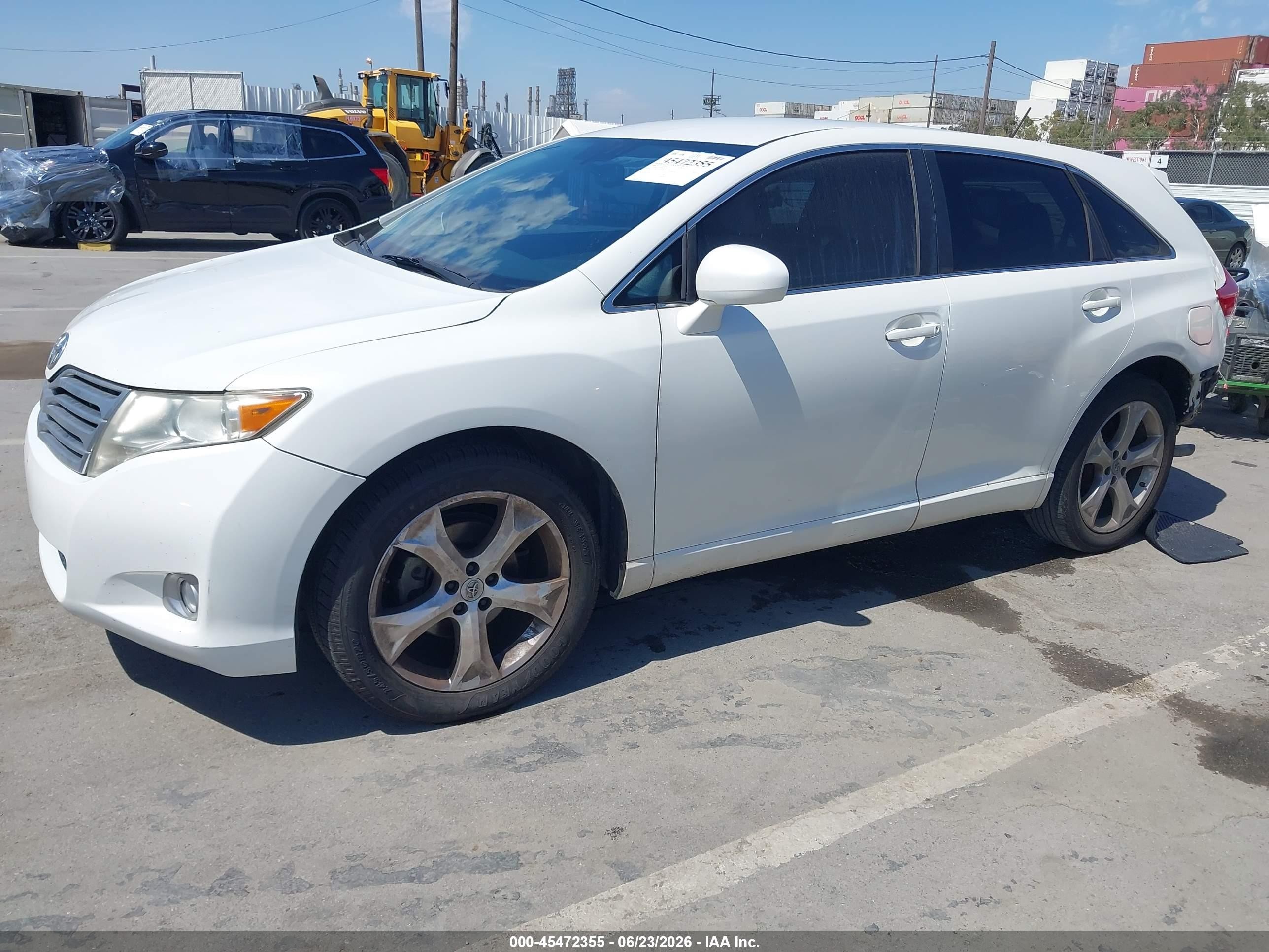 2009 Toyota Venza Base V6 White vin: 4T3ZK11A39U008570