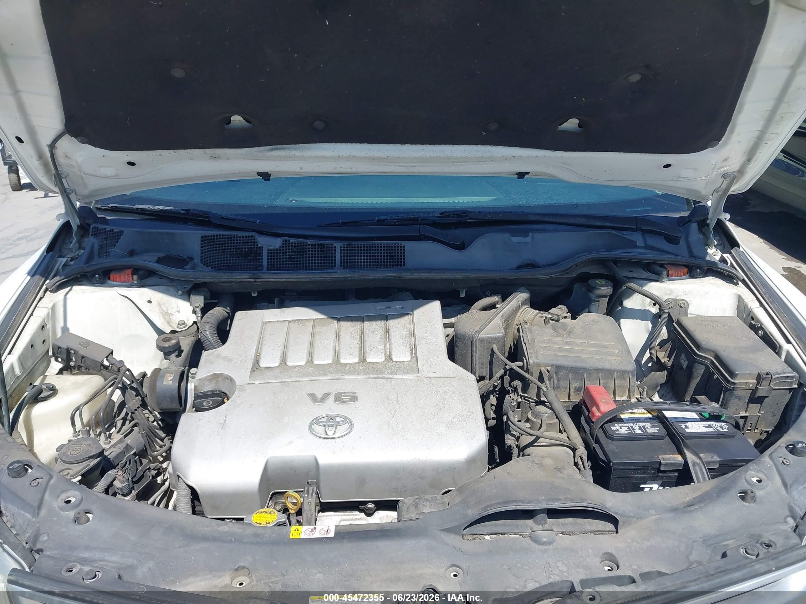 2009 Toyota Venza Base V6 White vin: 4T3ZK11A39U008570