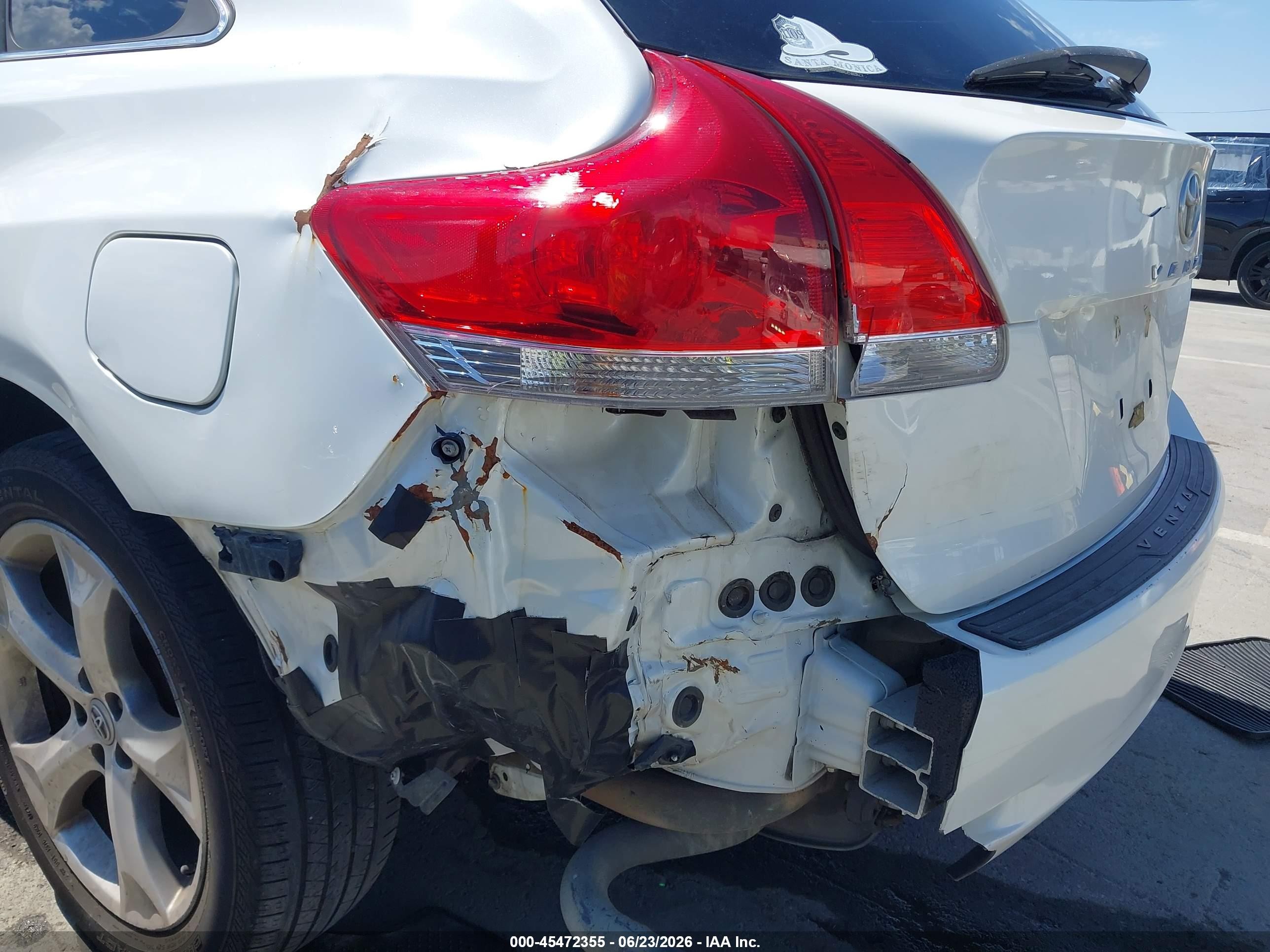 2009 Toyota Venza Base V6 White vin: 4T3ZK11A39U008570